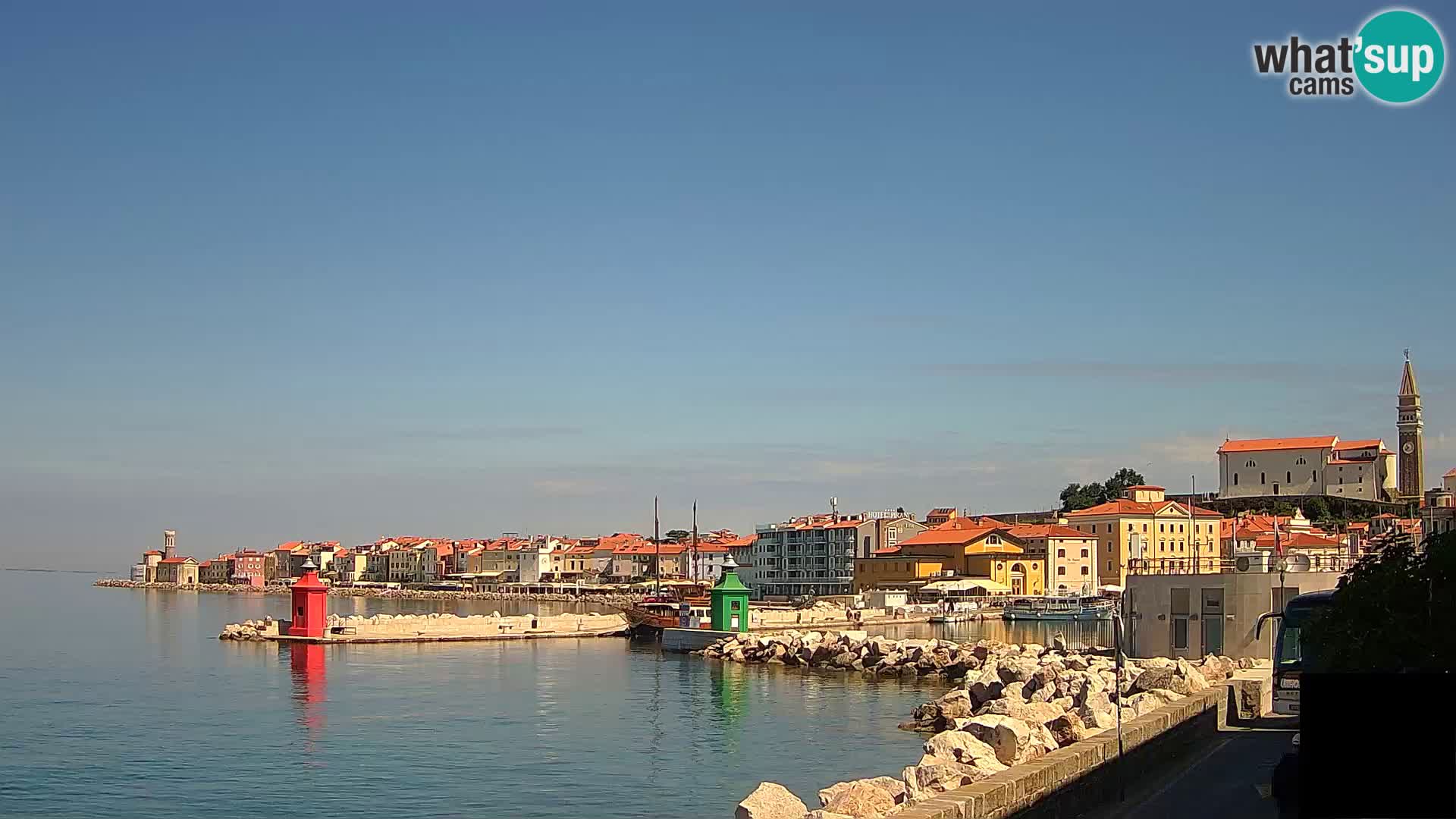 Piran – view to Punta and Mandrač