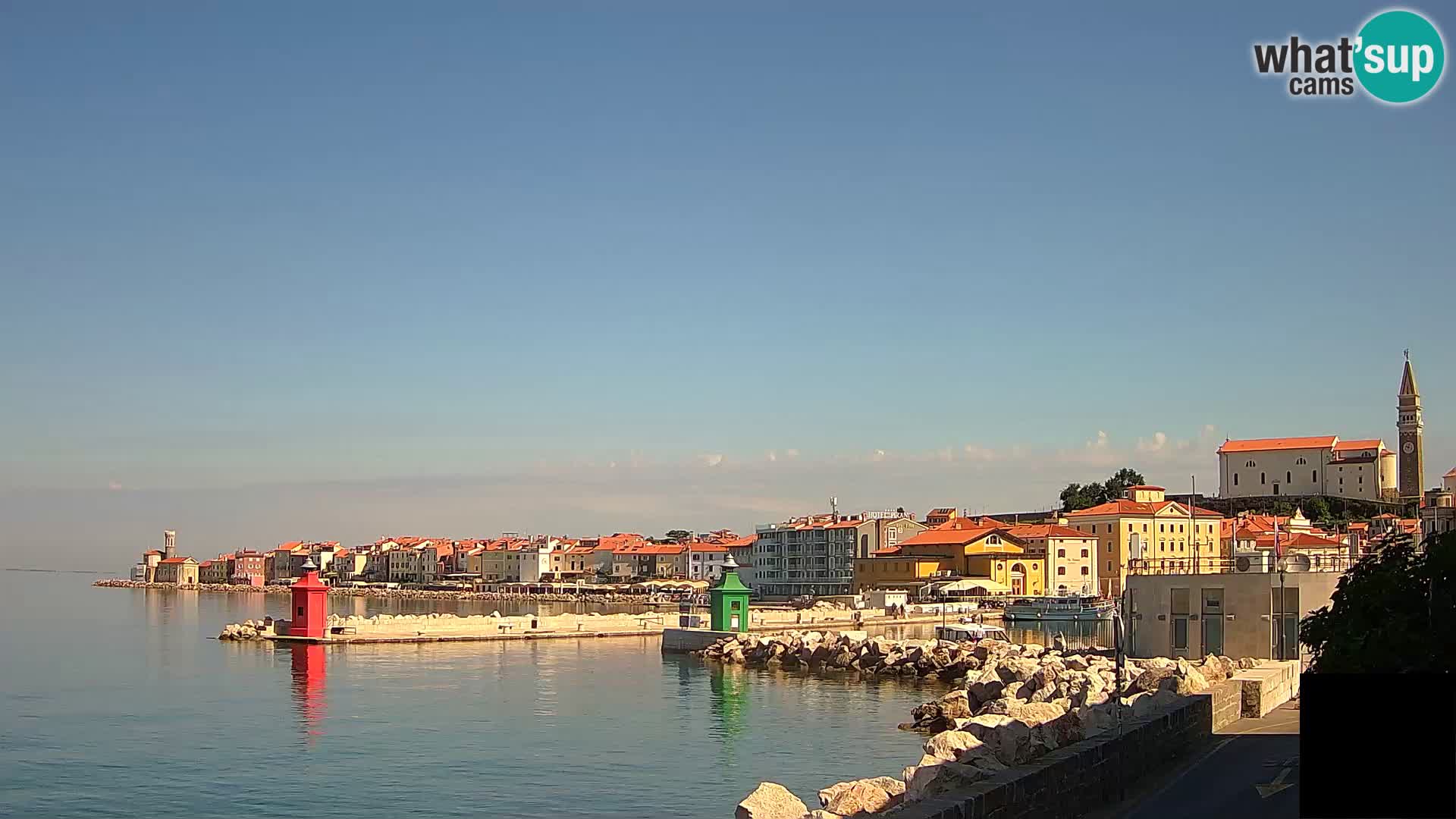 Piran – view to Punta and Mandrač