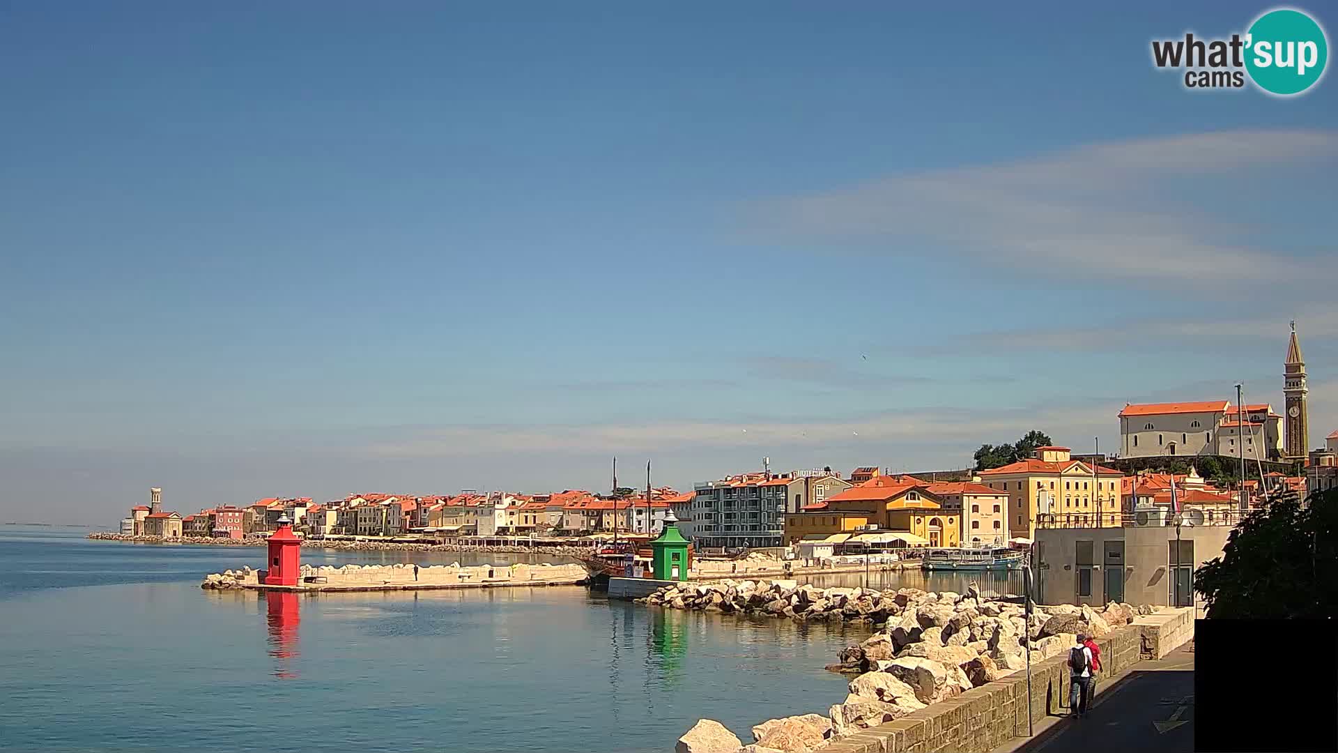 Piran – view to Punta and Mandrač