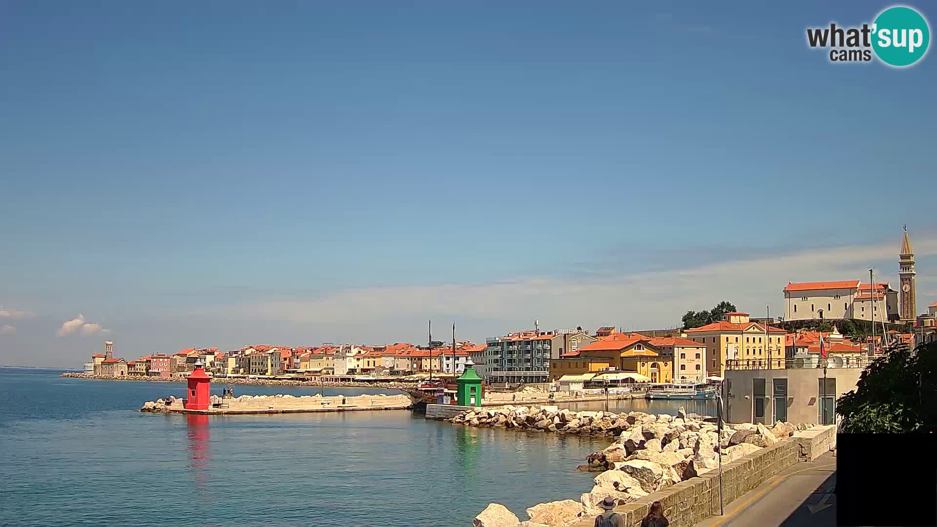 Piran – view to Punta and Mandrač