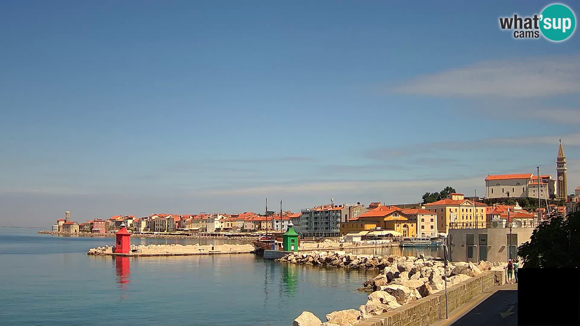 Piran – view to Punta and Mandrač