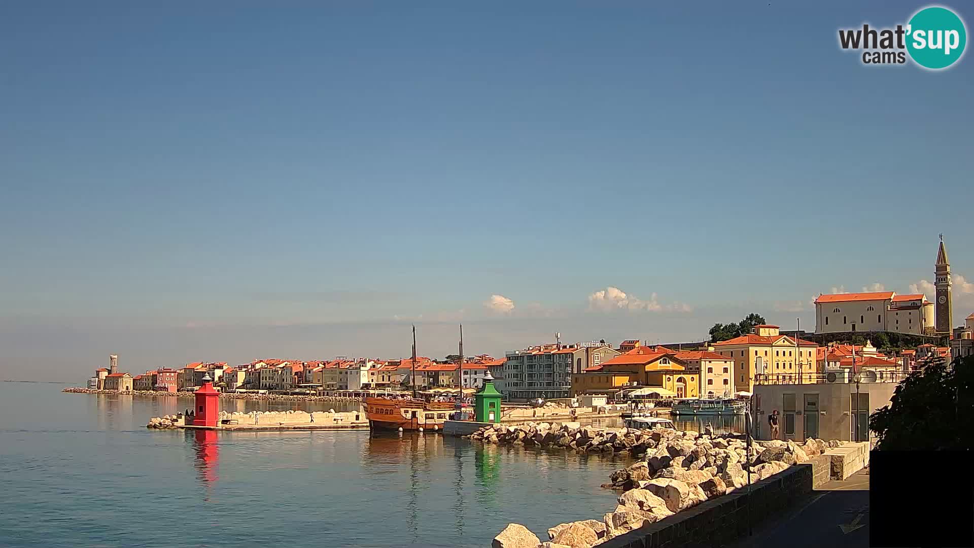 Pirano – vista verso la Punta e il “Mandrač”