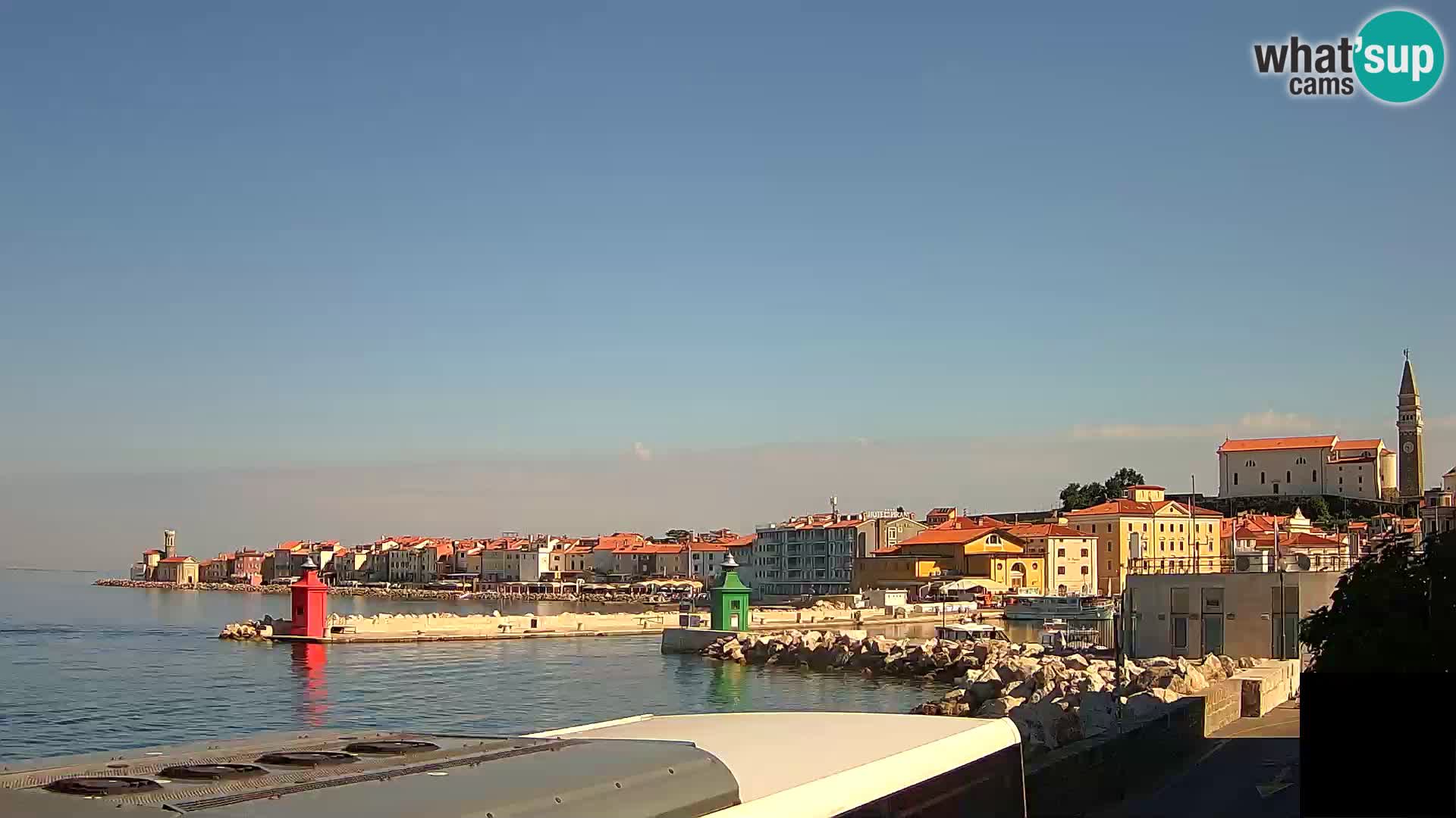 Piran – view to Punta and Mandrač
