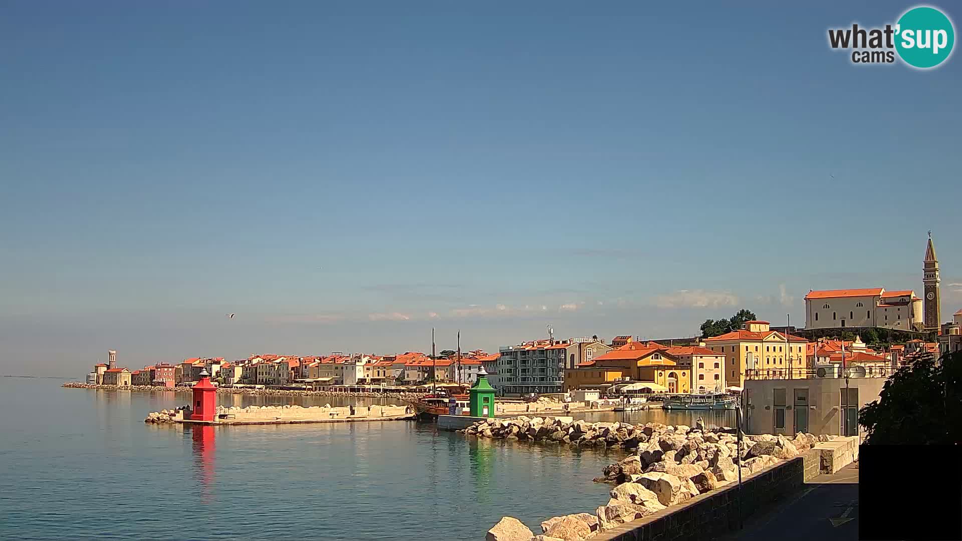 Piran – view to Punta and Mandrač