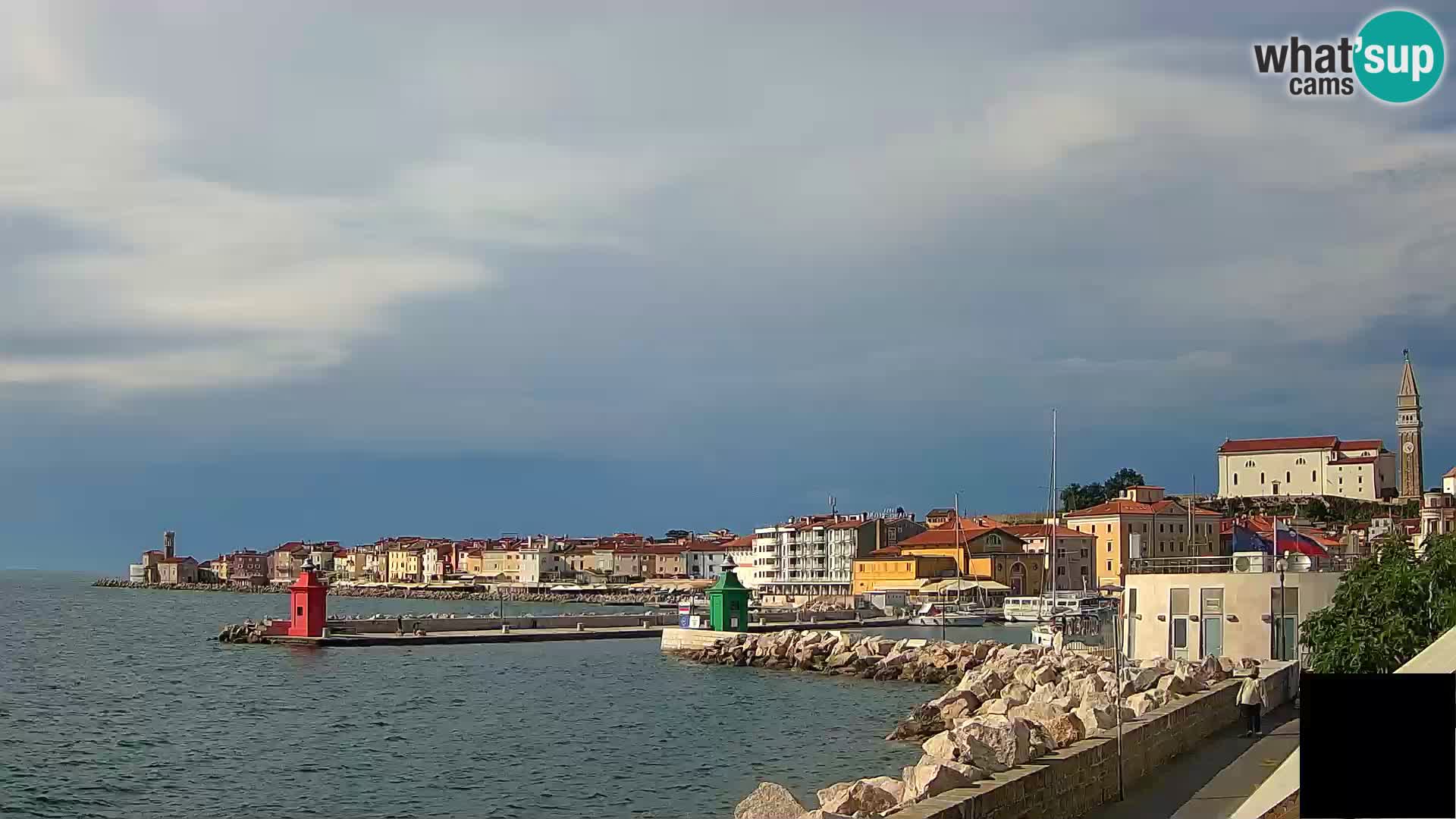 Pirano – vista verso la Punta e il “Mandrač”
