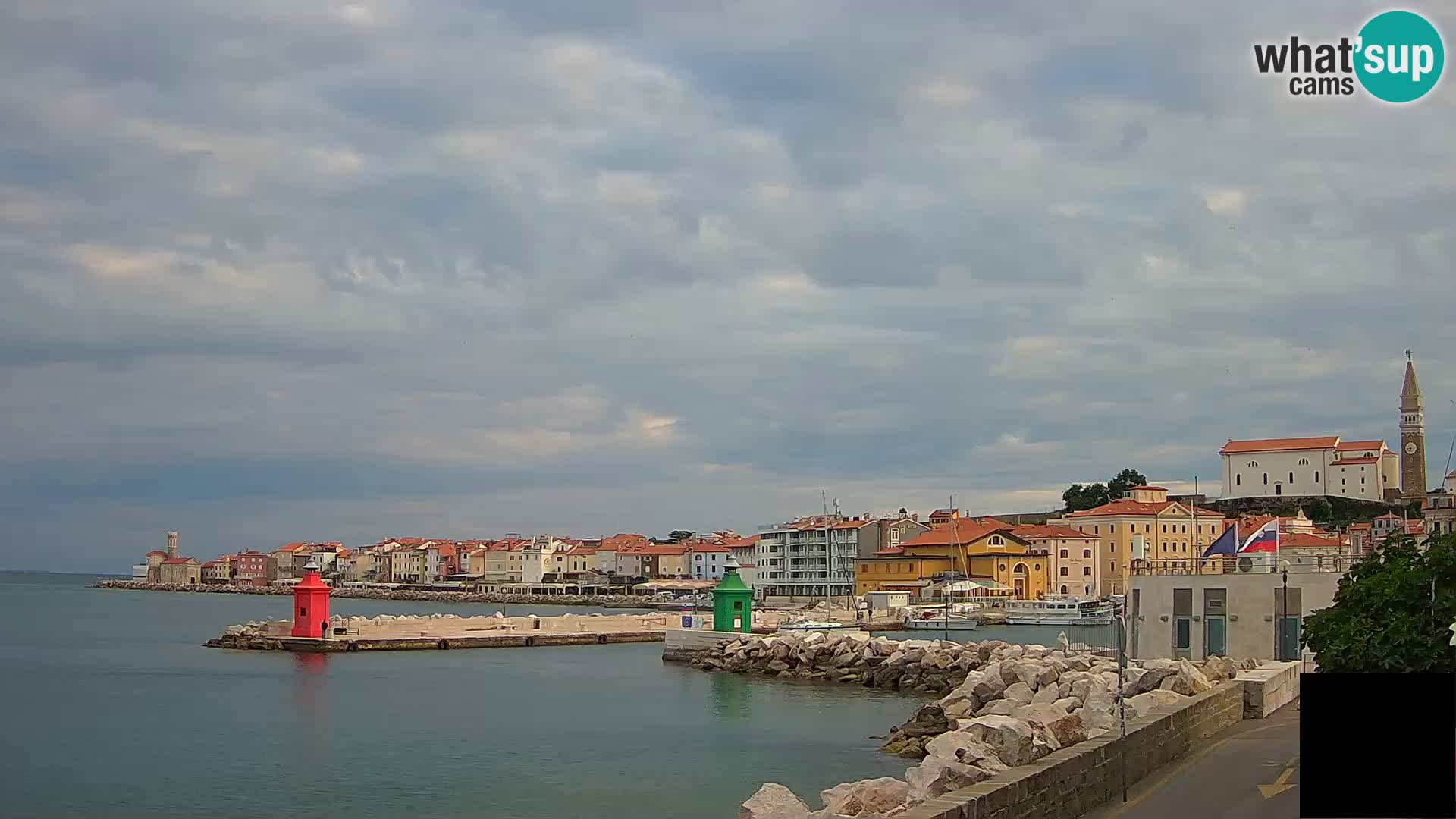 Piran – view to Punta and Mandrač