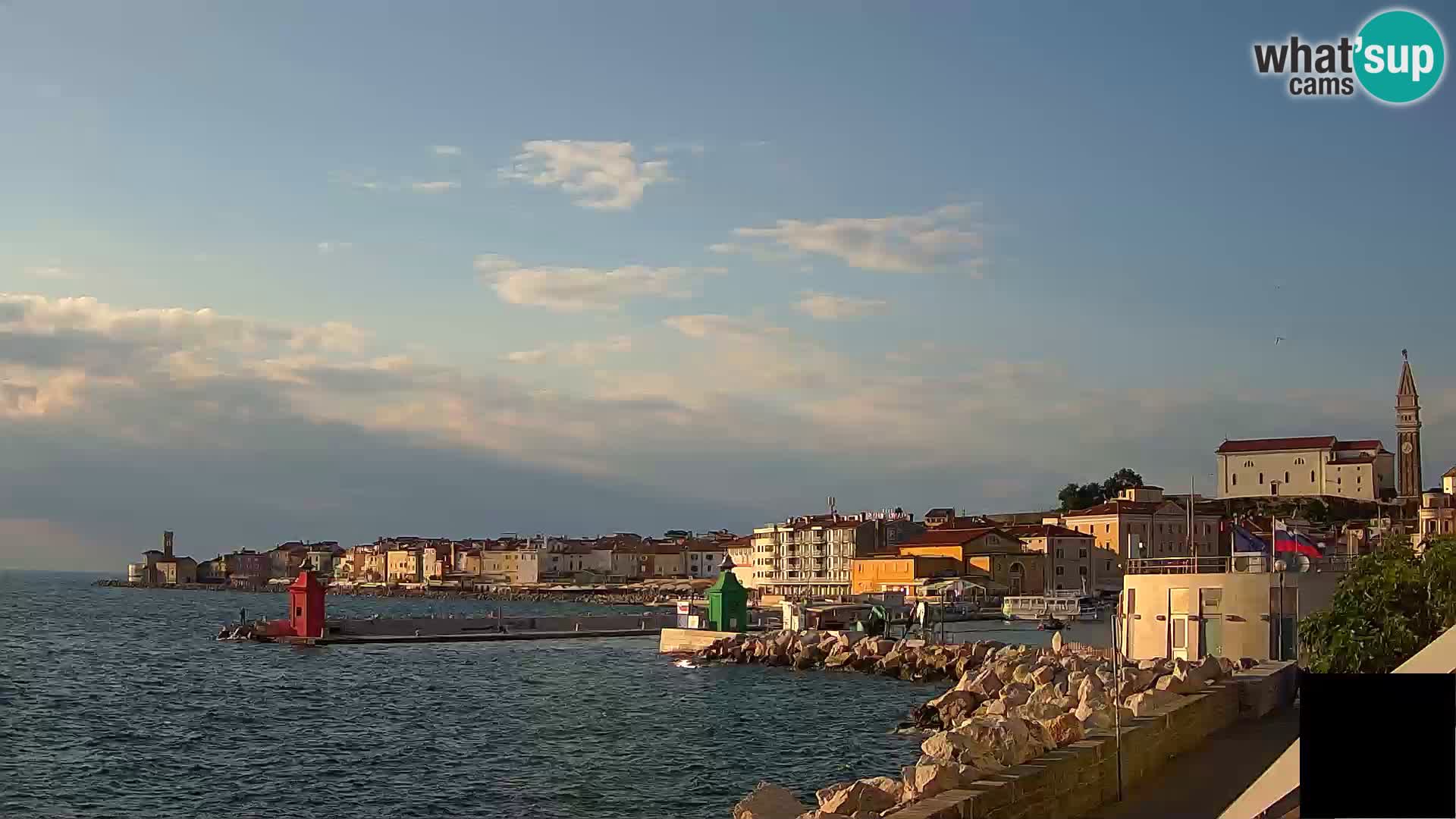 Pirano – vista verso la Punta e il “Mandrač”