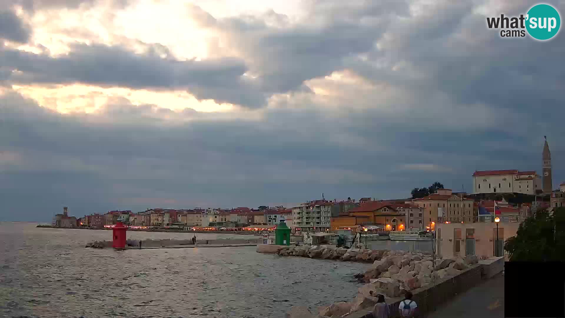 Piran – view to Punta and Mandrač