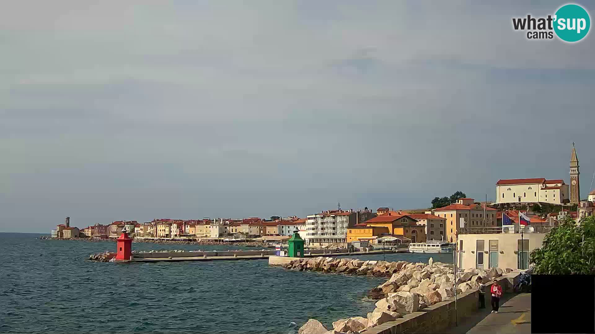 Pirano – vista verso la Punta e il “Mandrač”