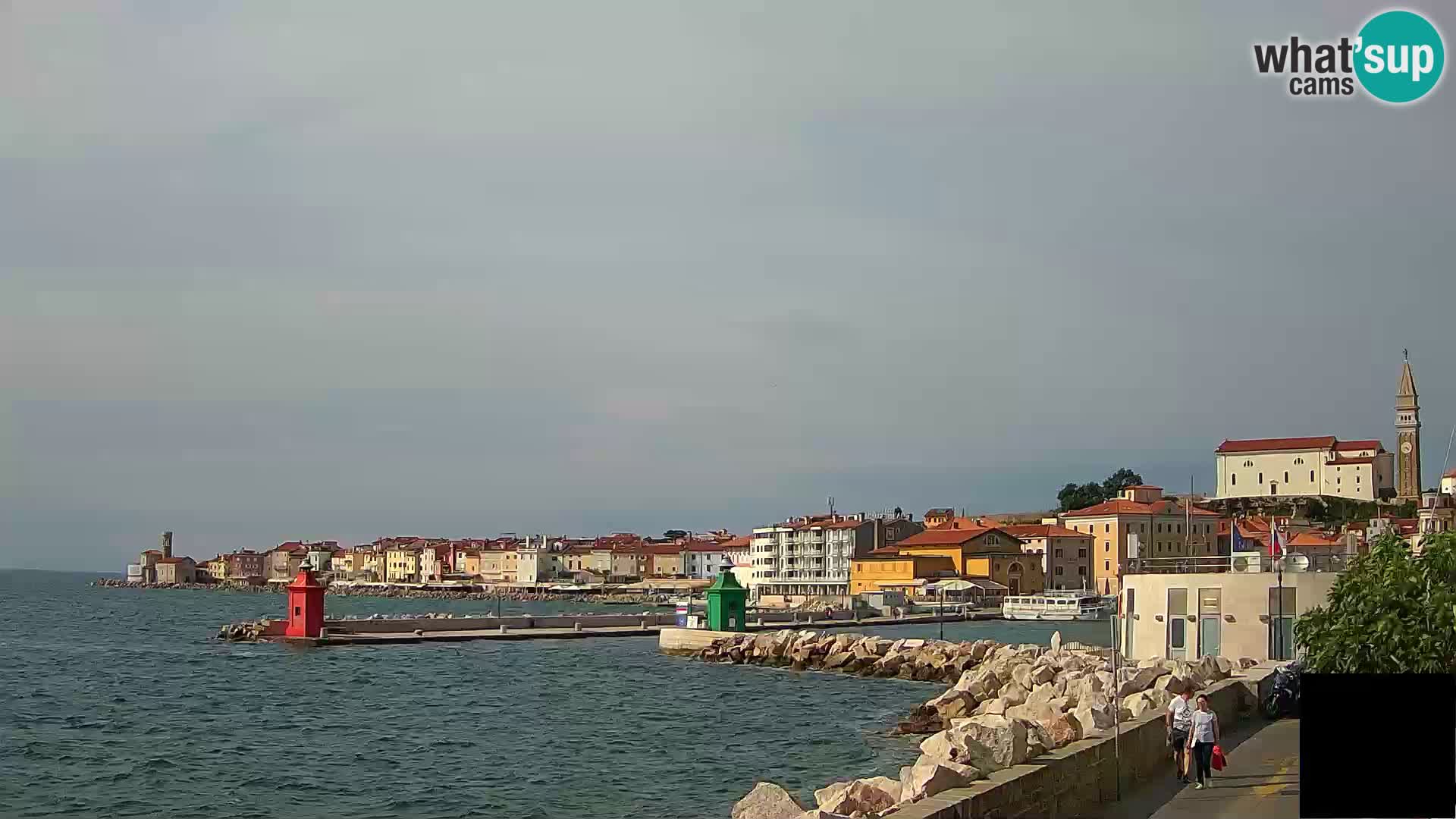 Pirano – vista verso la Punta e il “Mandrač”
