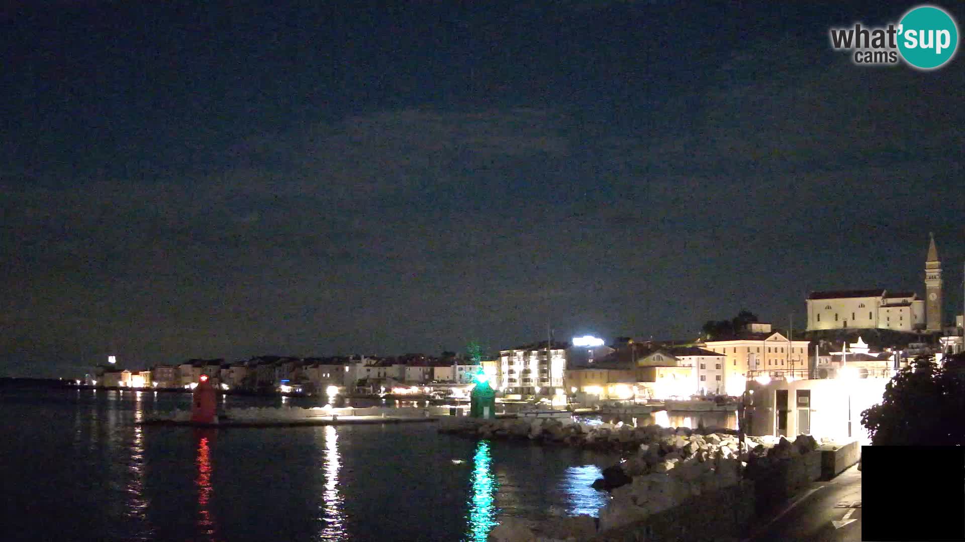 Piran – view to Punta and Mandrač