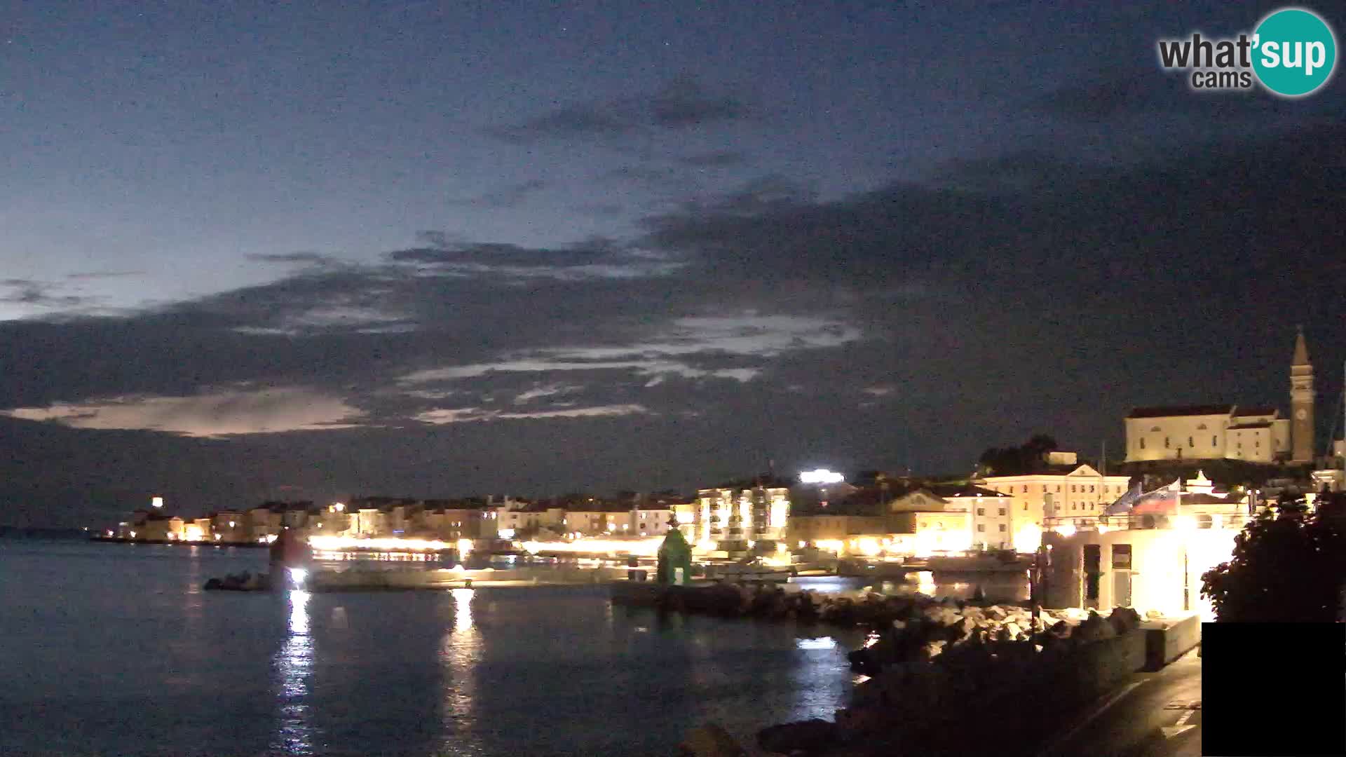 Pirano – vista verso la Punta e il “Mandrač”