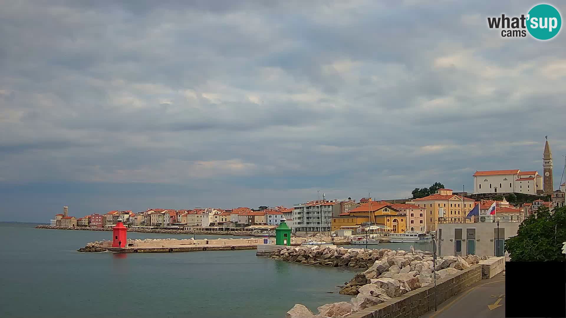 Piran – view to Punta and Mandrač