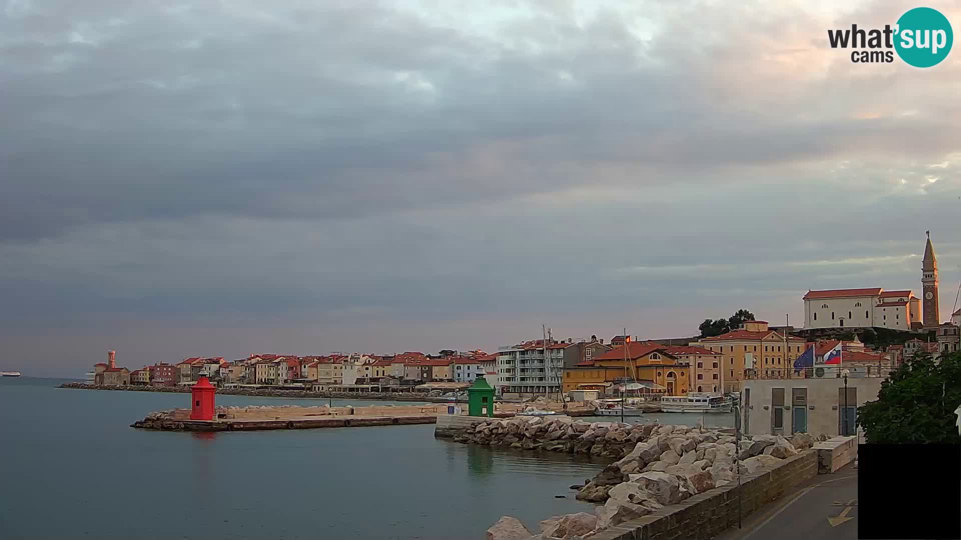 Piran – view to Punta and Mandrač