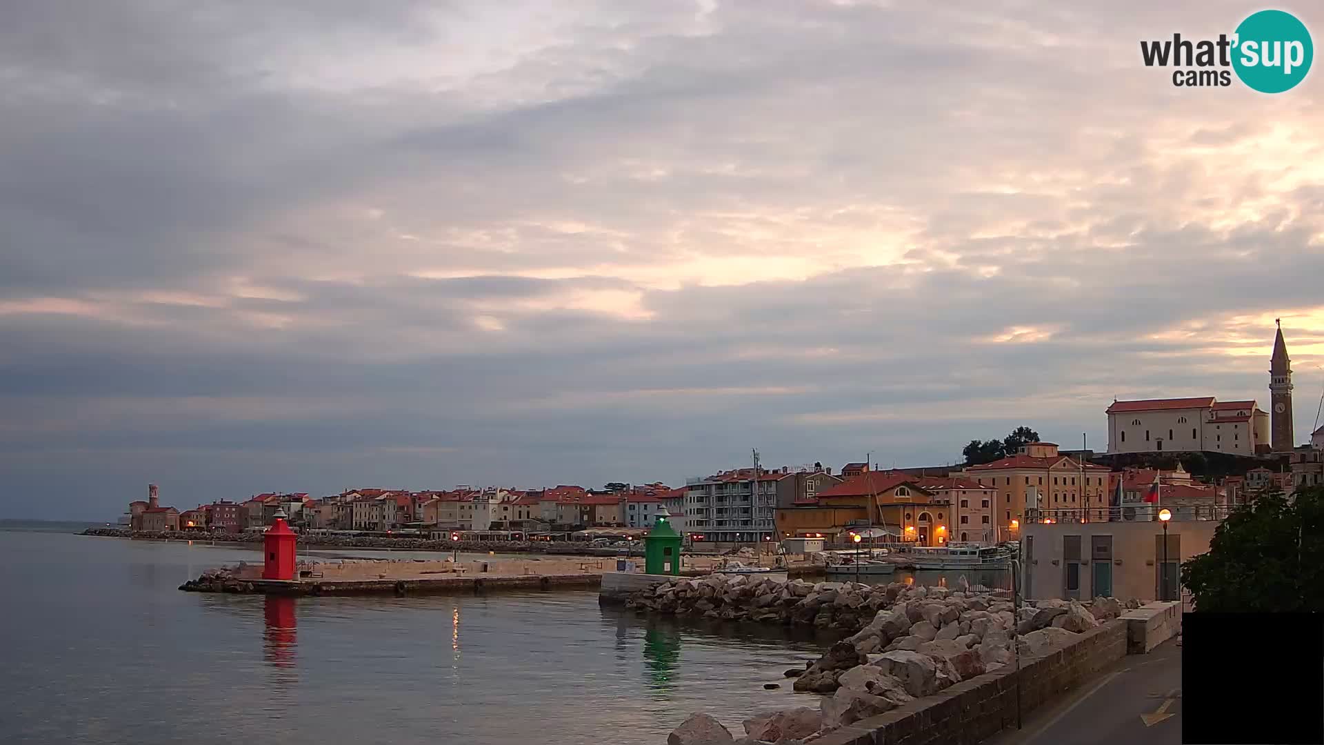 Piran – view to Punta and Mandrač