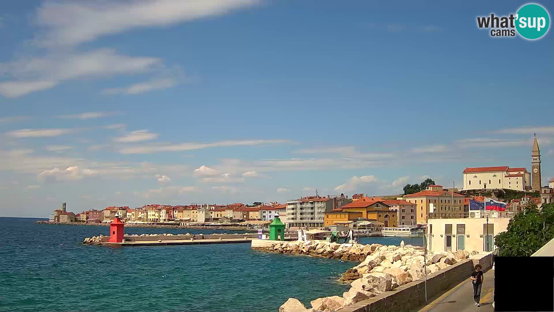 Piran – view to Punta and Mandrač