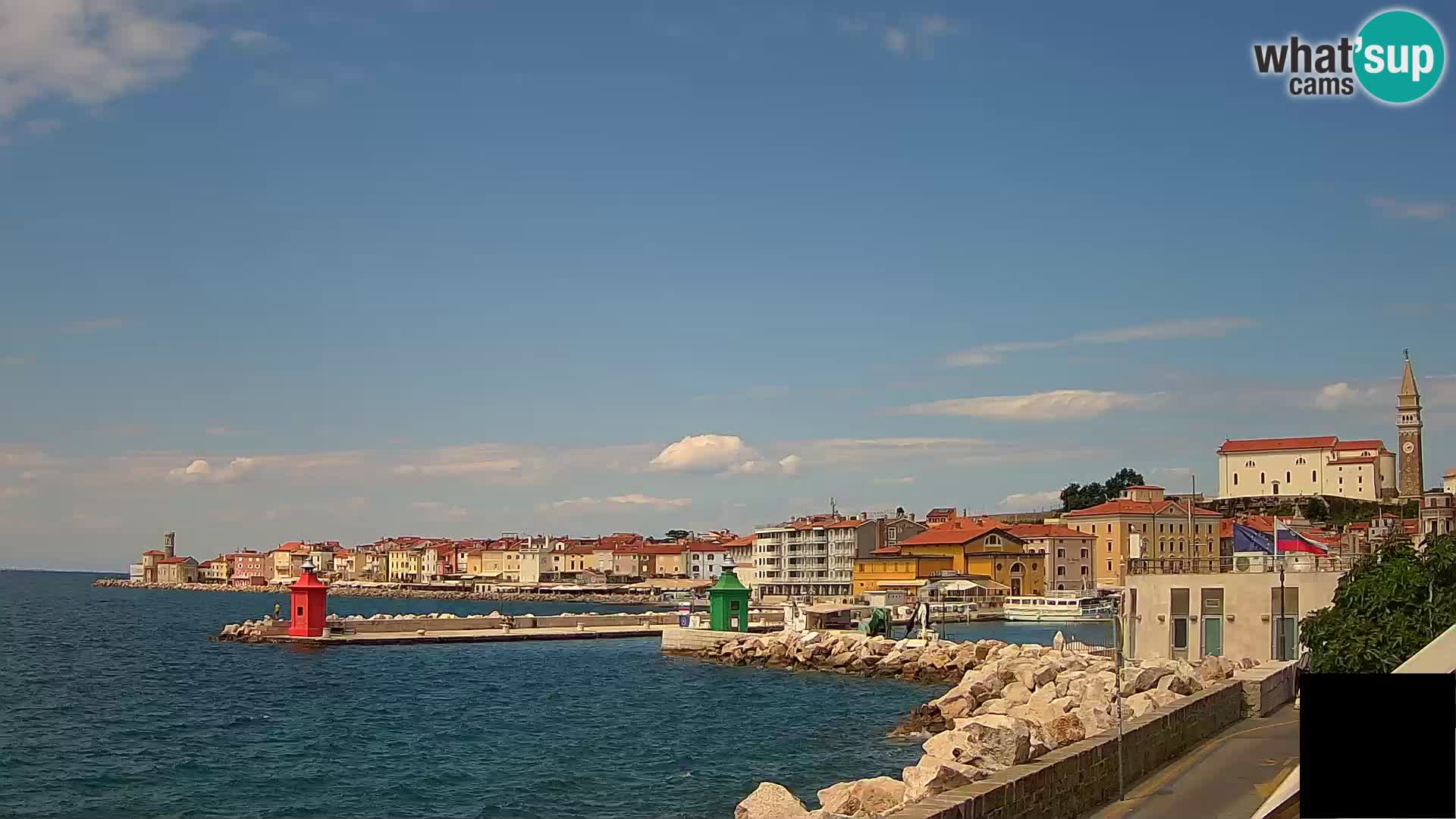 Piran – view to Punta and Mandrač