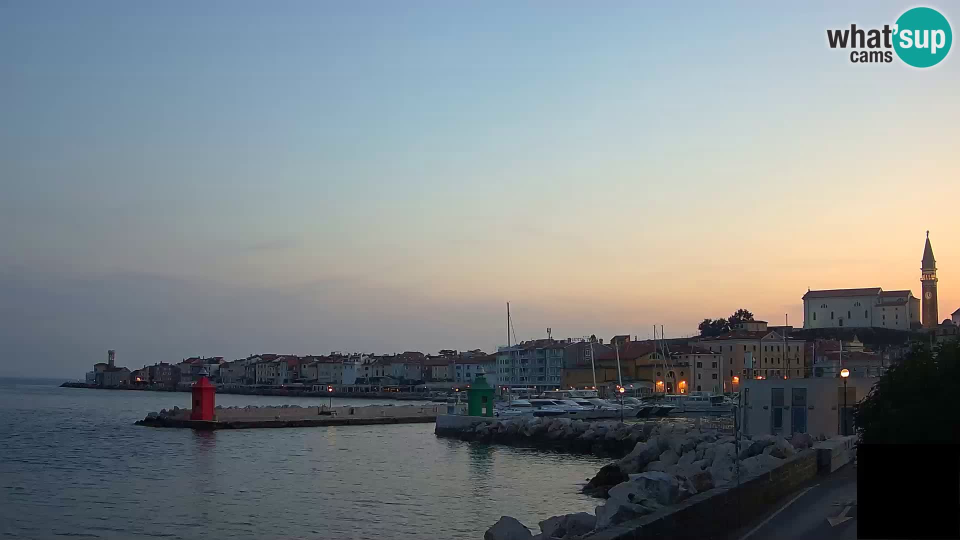 Piran – view to Punta and Mandrač