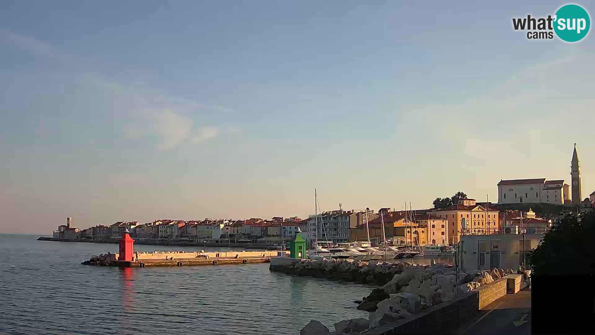 Piran – view to Punta and Mandrač