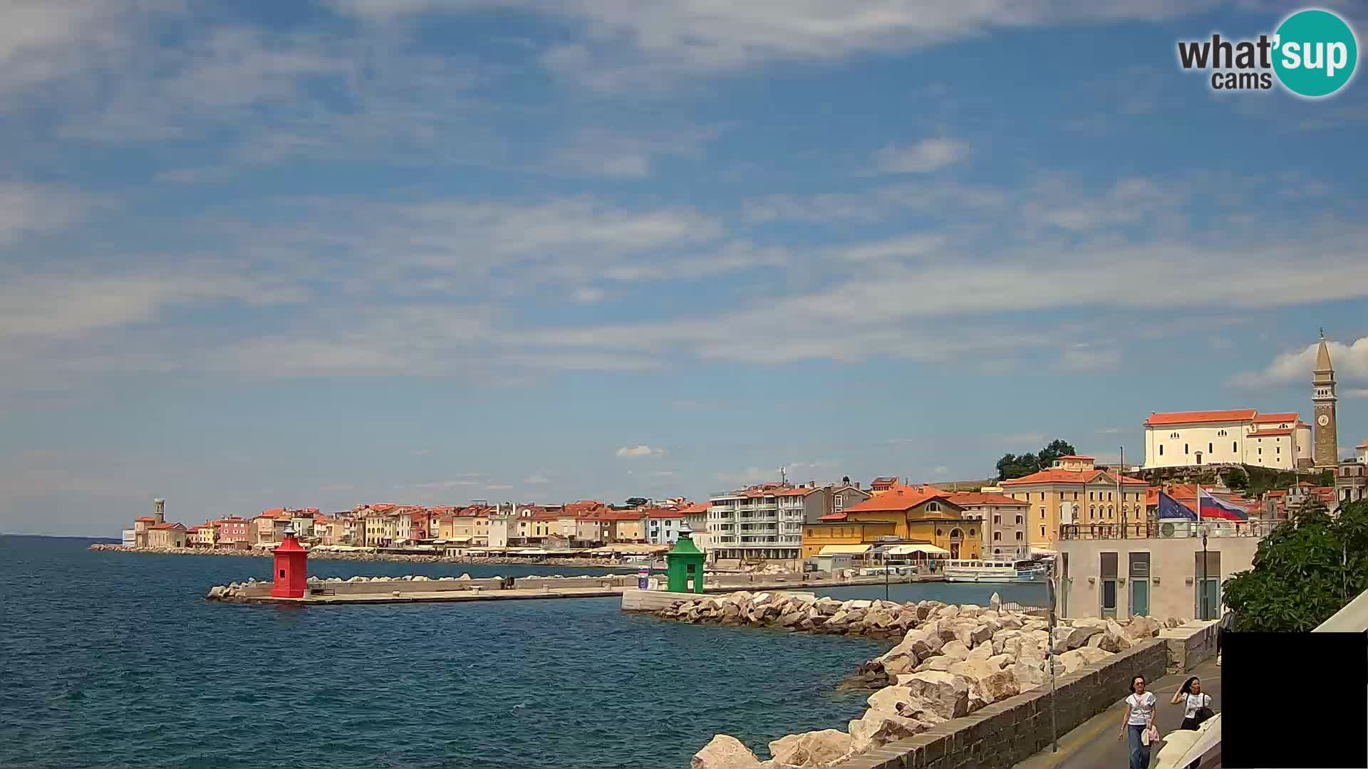 Piran – view to Punta and Mandrač
