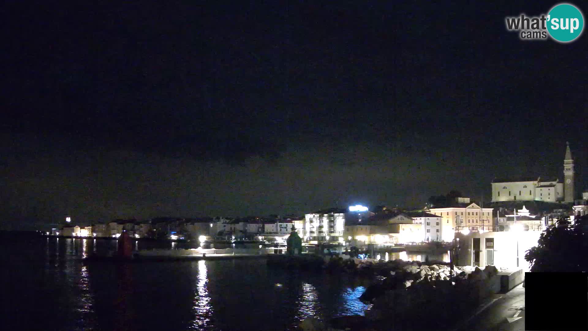 Piran – view to Punta and Mandrač