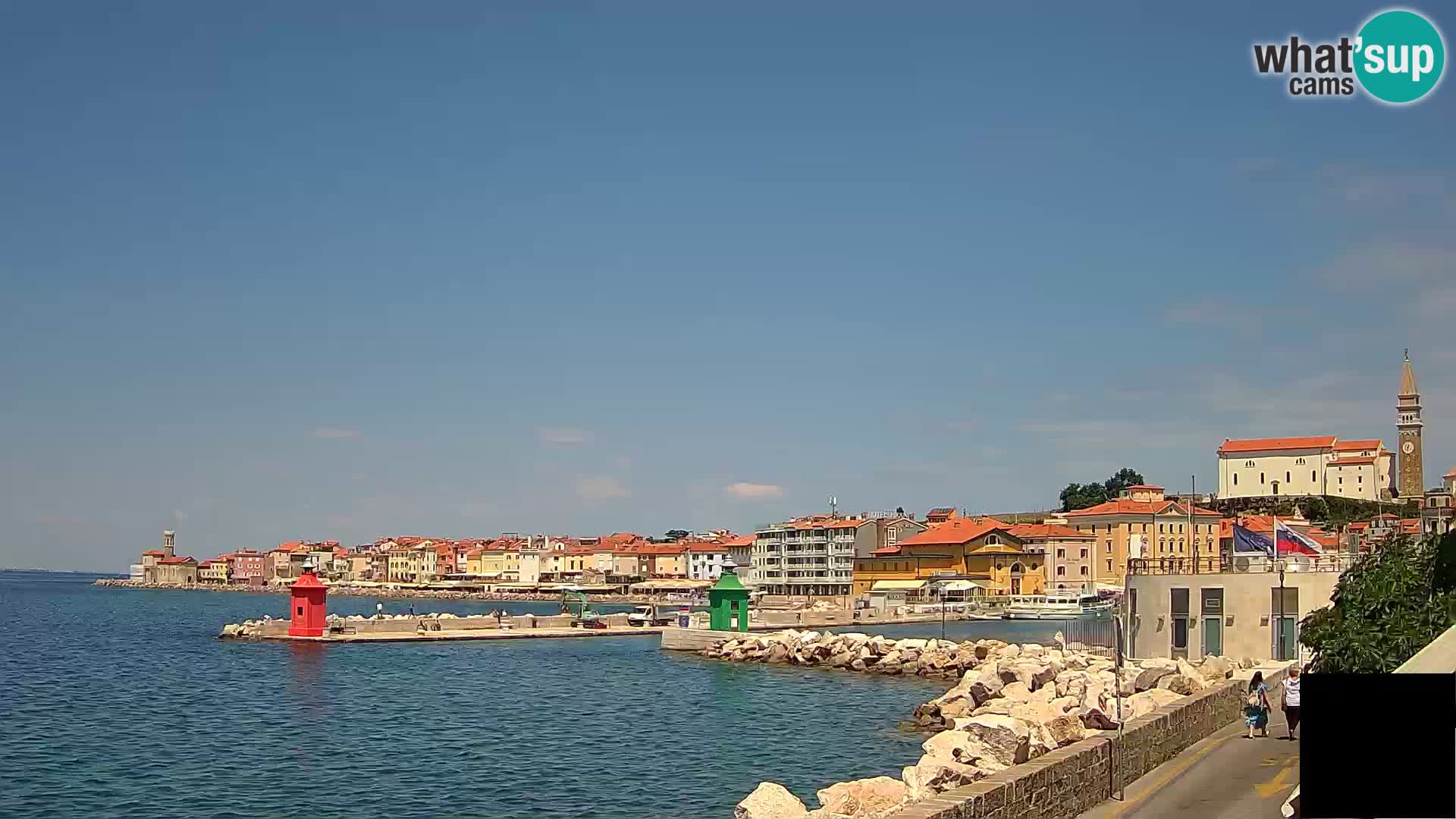 Pirano – vista verso la Punta e il “Mandrač”