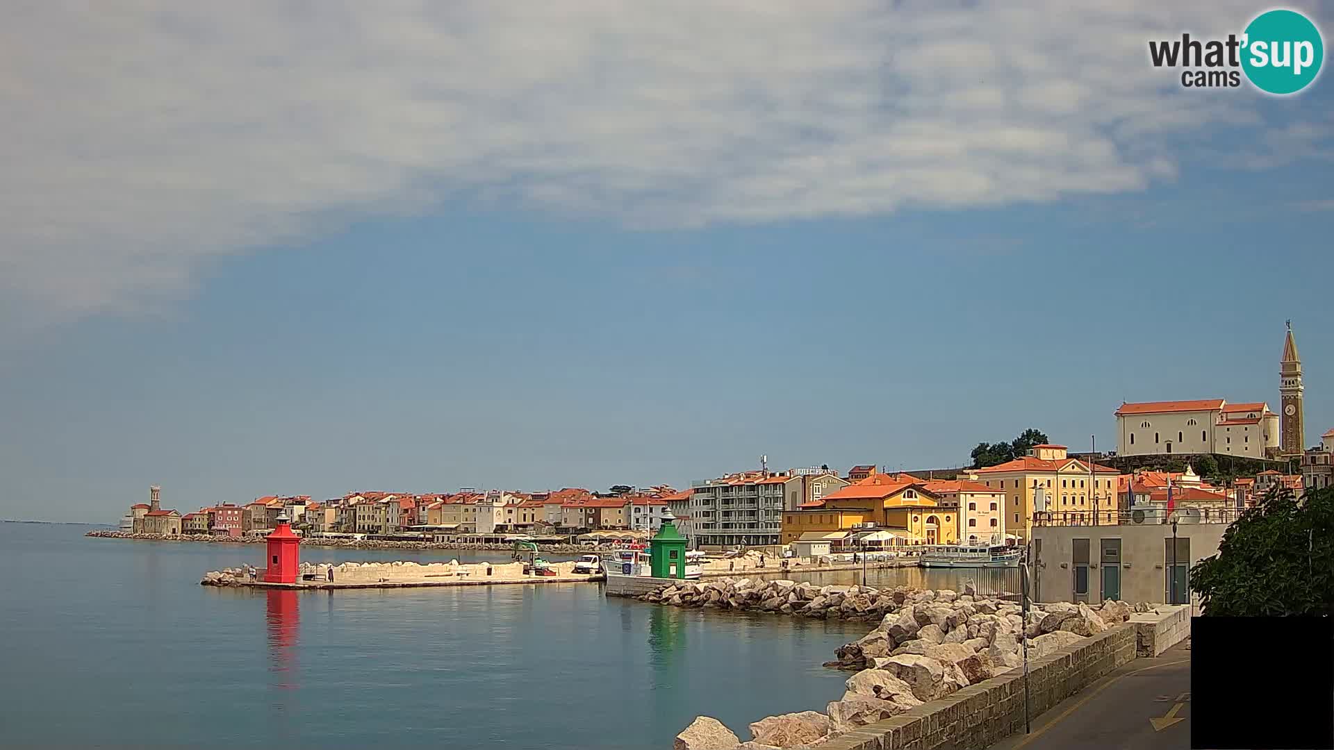 Piran – view to Punta and Mandrač