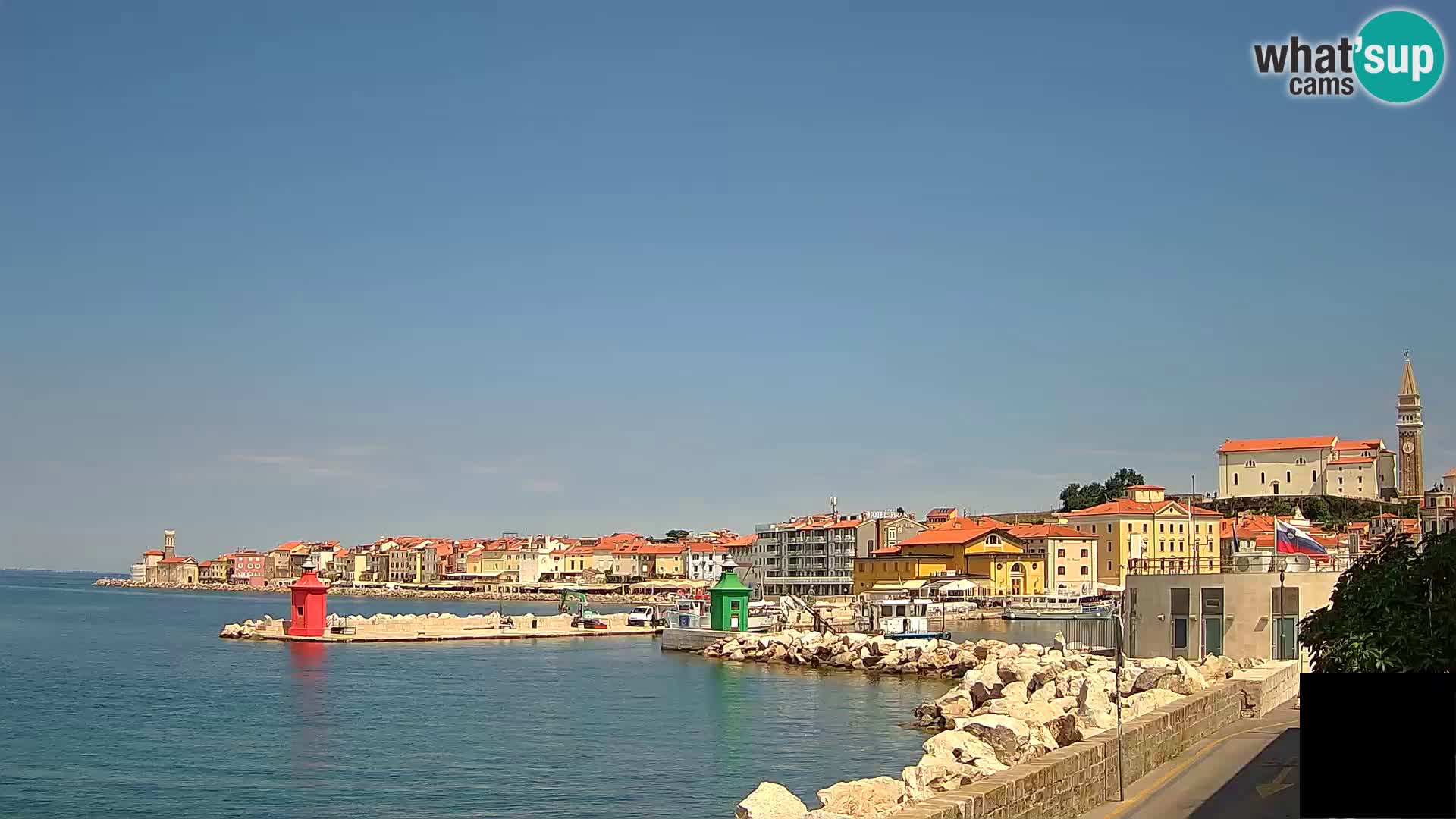 Pirano – vista verso la Punta e il “Mandrač”