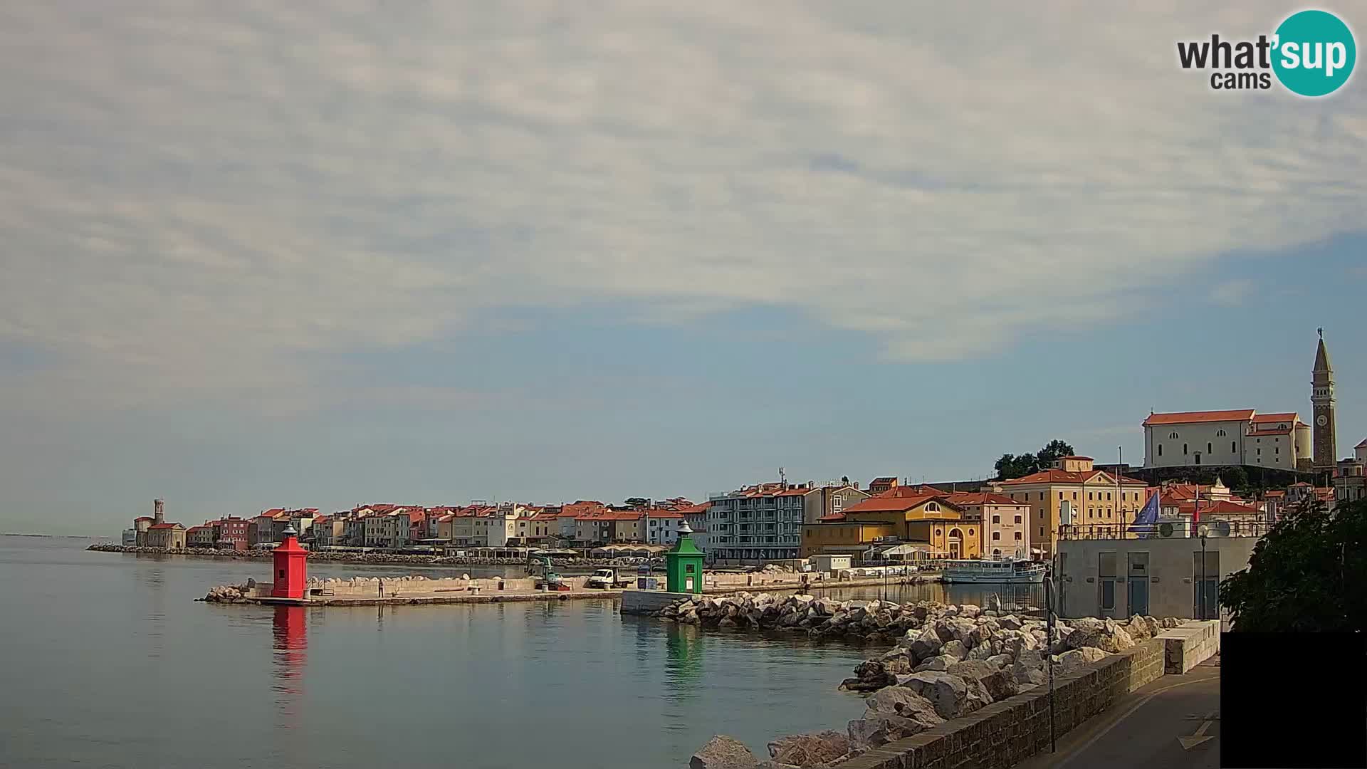 Piran – view to Punta and Mandrač