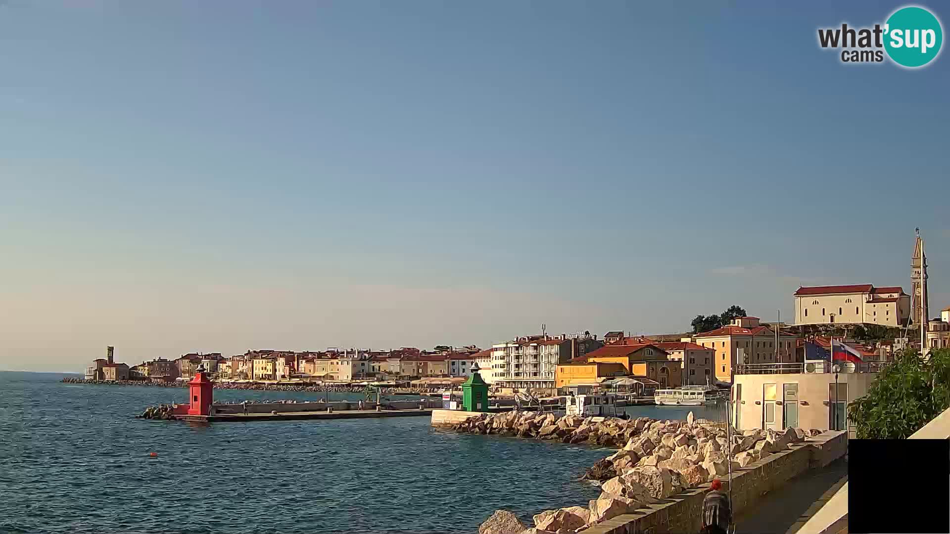 Piran – view to Punta and Mandrač