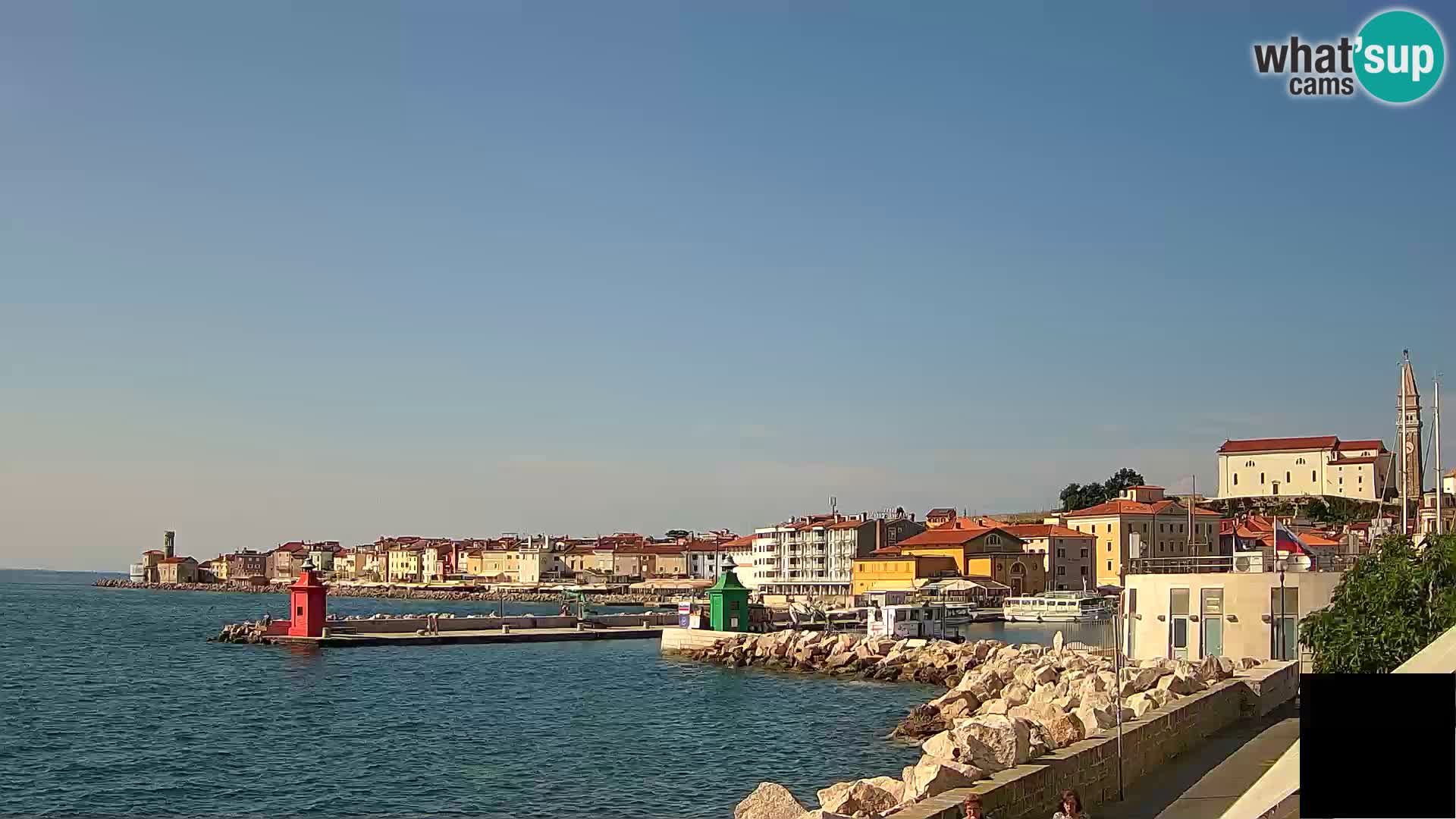 Piran – view to Punta and Mandrač