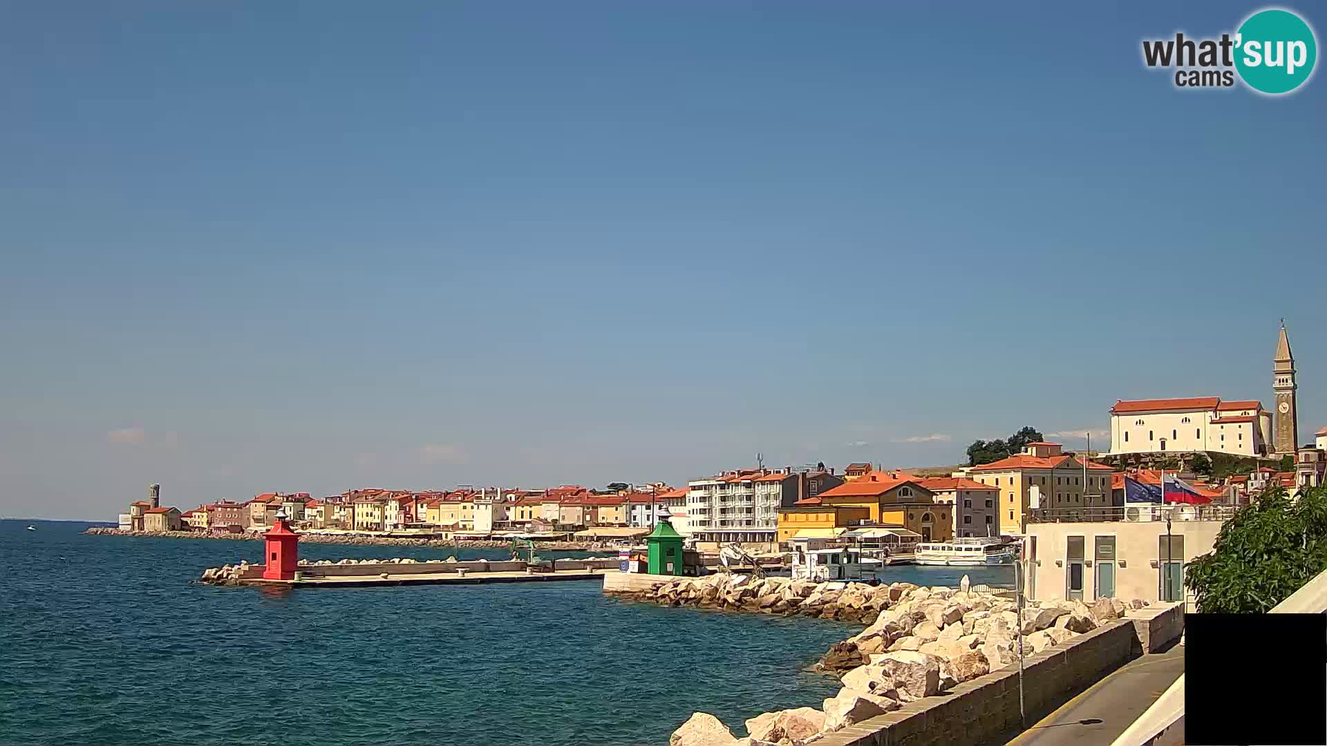 Piran – view to Punta and Mandrač