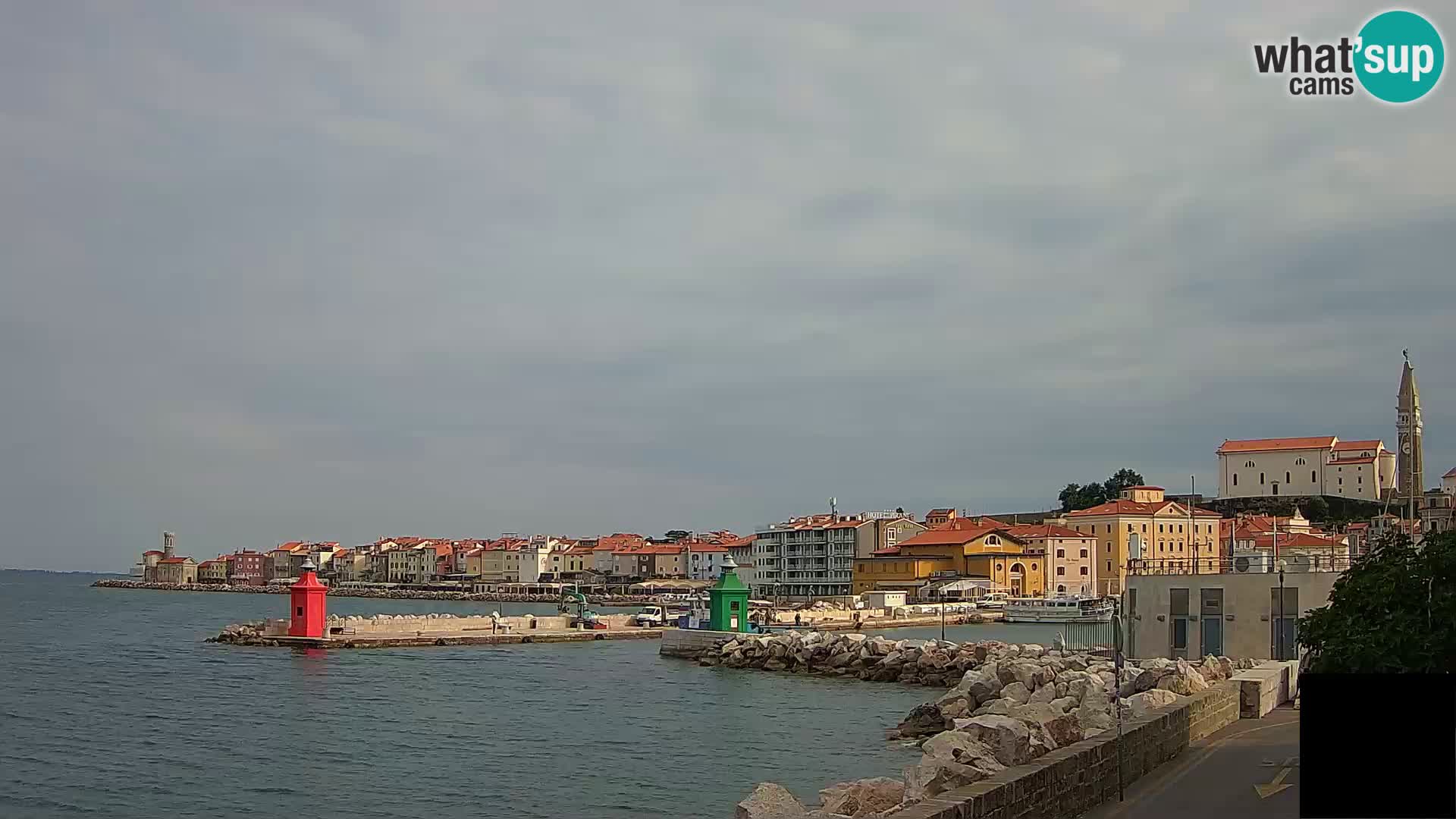 Piran – view to Punta and Mandrač