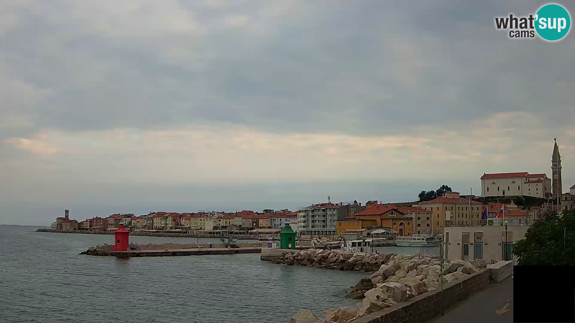 Piran – view to Punta and Mandrač