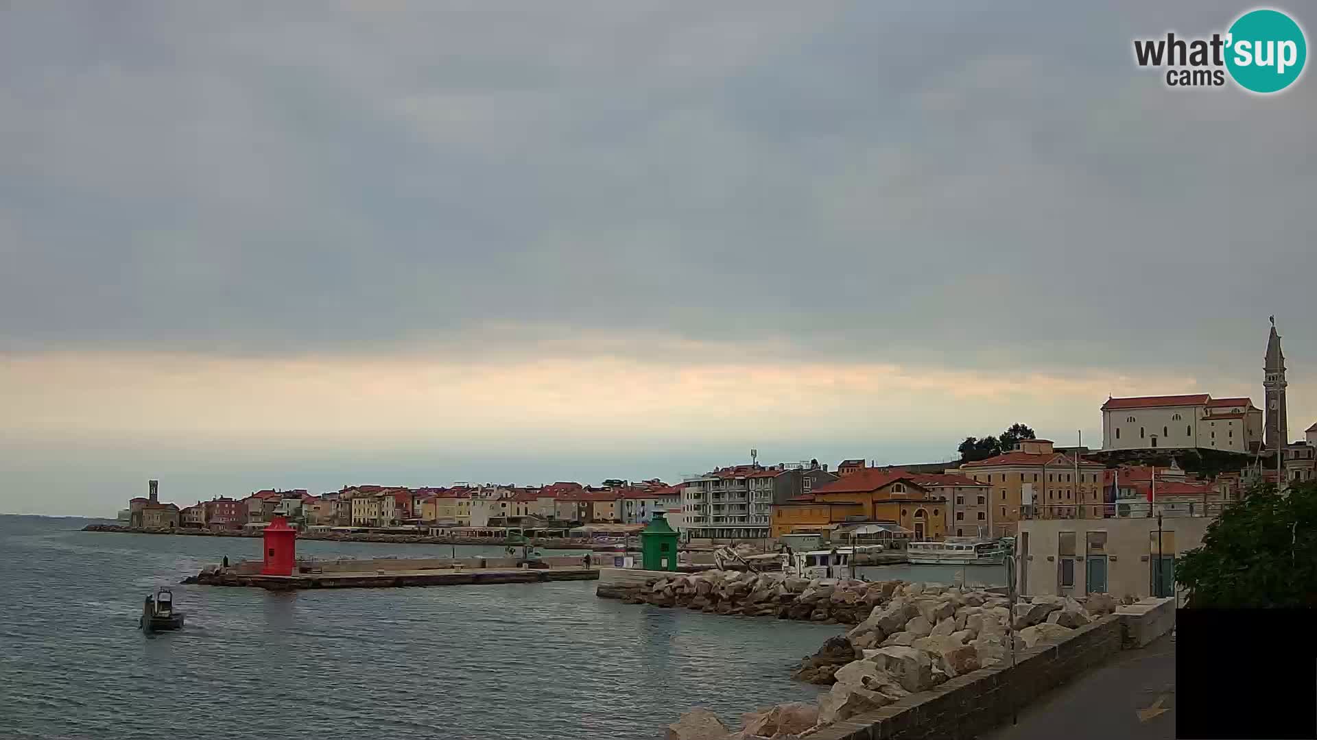 Piran – view to Punta and Mandrač