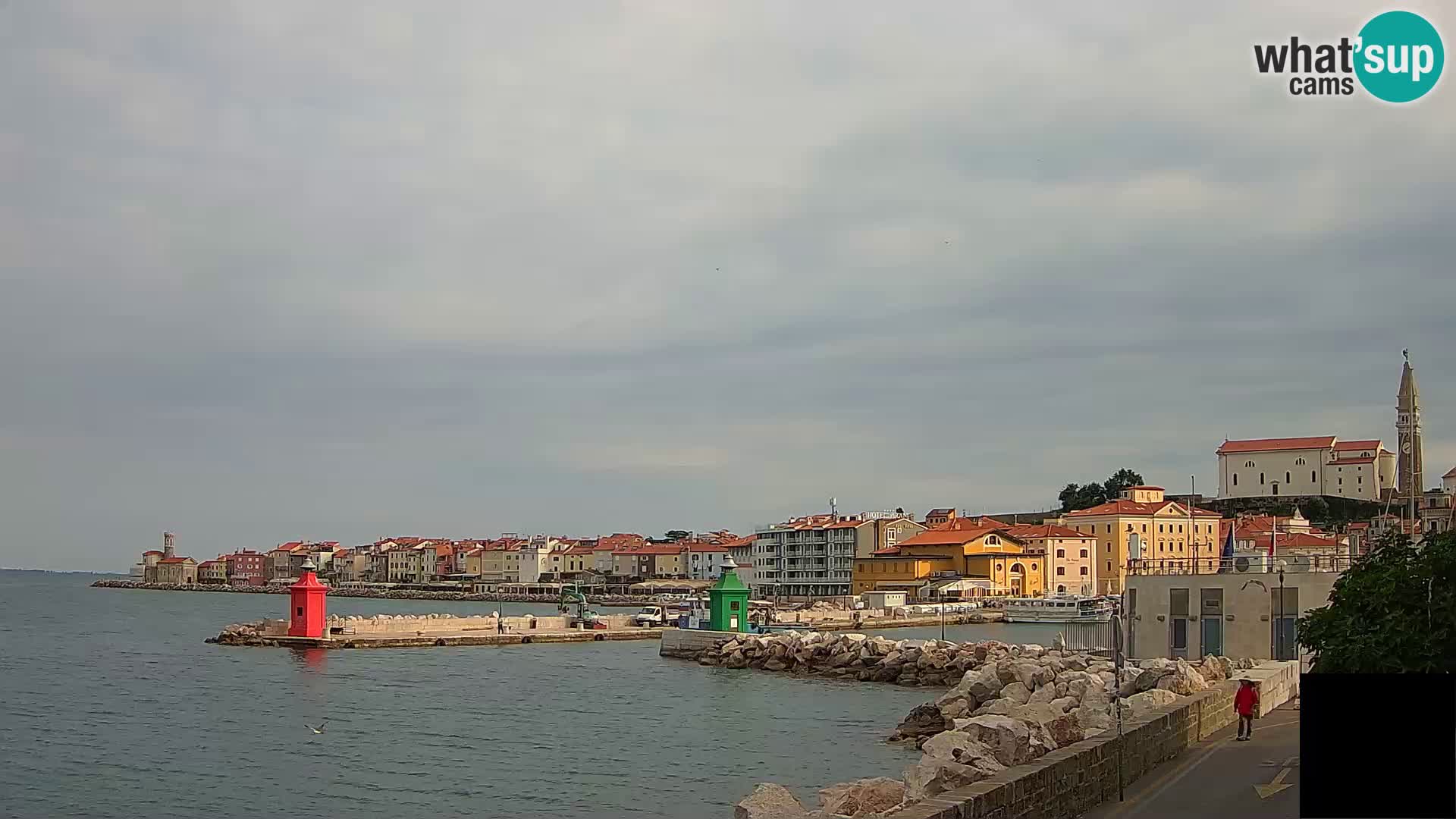 Pirano – vista verso la Punta e il “Mandrač”