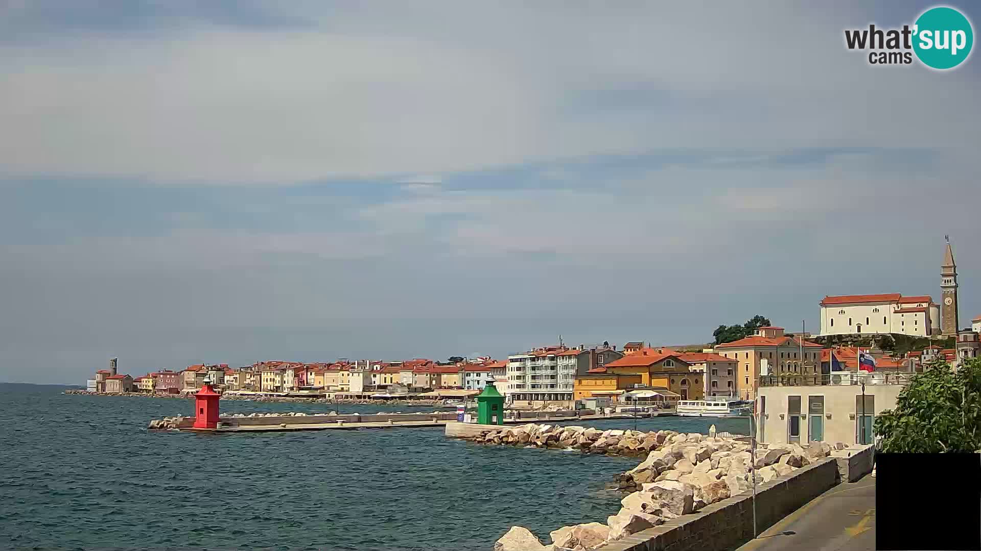 Piran – view to Punta and Mandrač