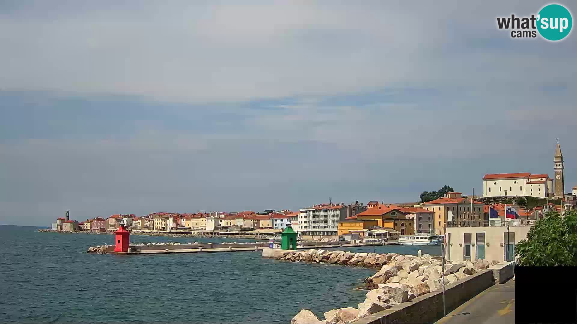 Piran – view to Punta and Mandrač