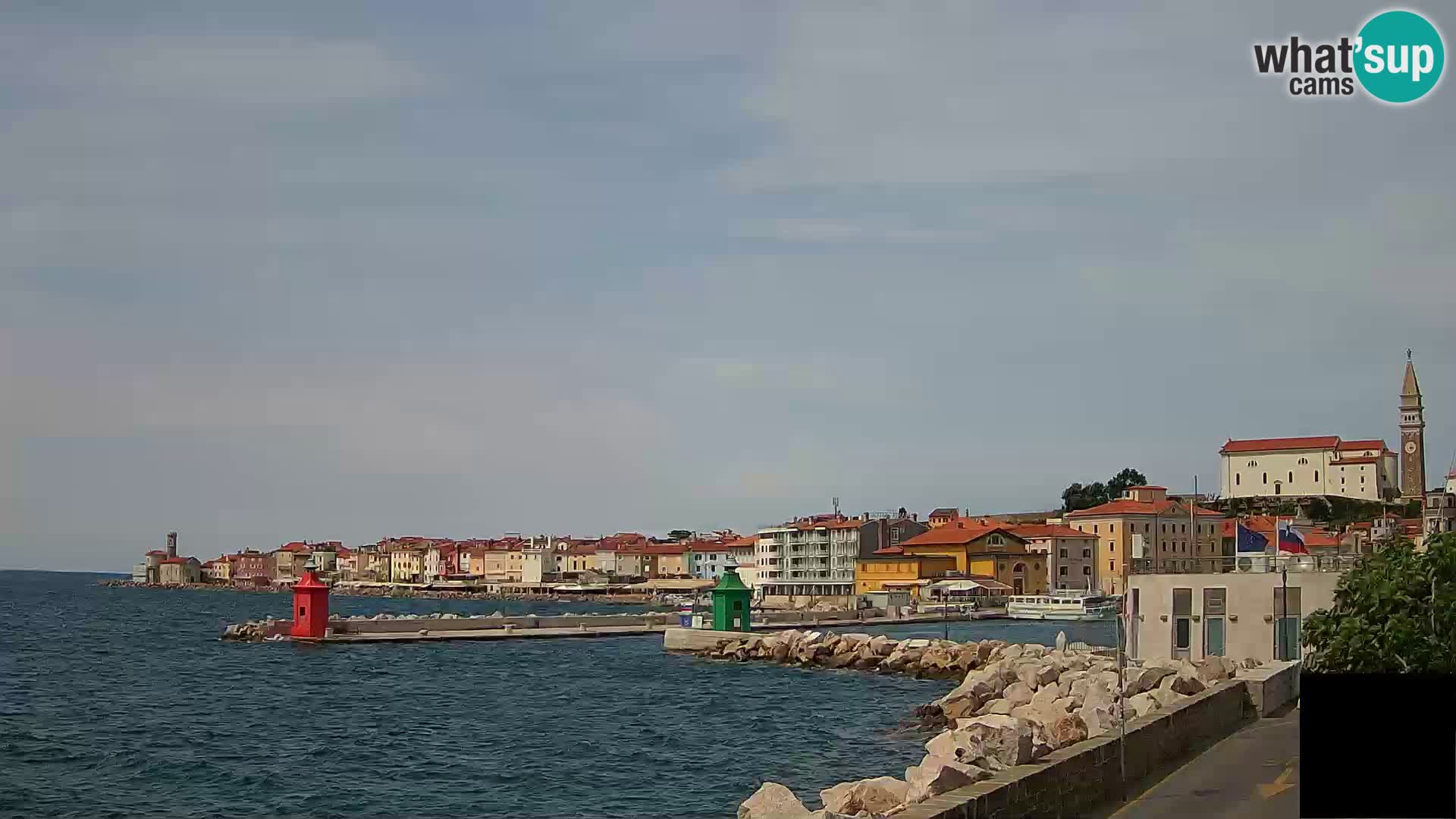 Pirano – vista verso la Punta e il “Mandrač”