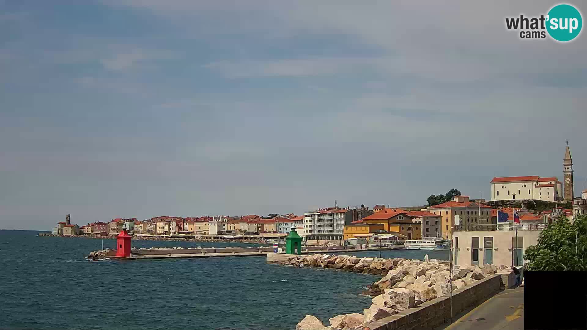 Piran – view to Punta and Mandrač