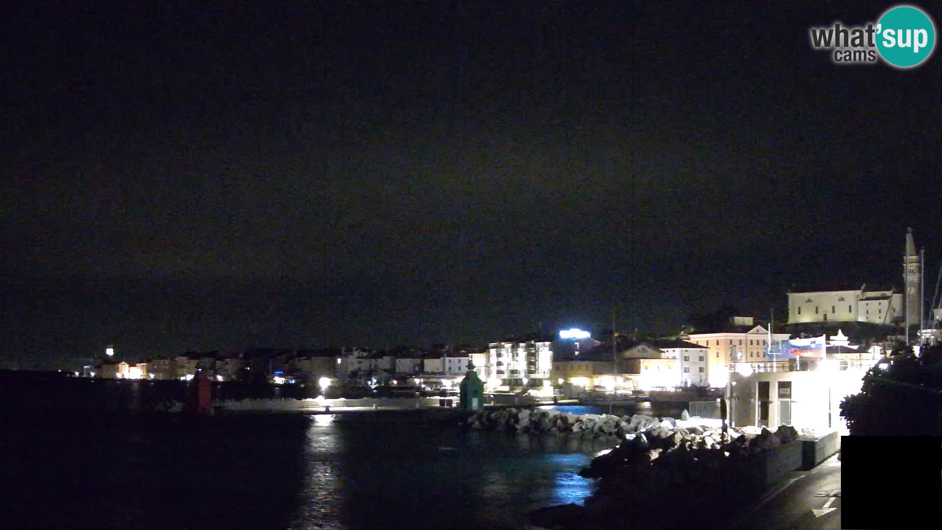 Piran – view to Punta and Mandrač