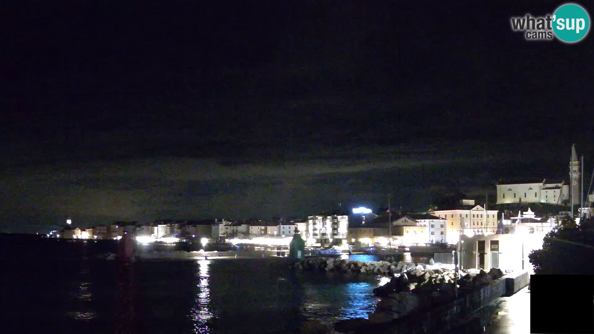 Piran – view to Punta and Mandrač