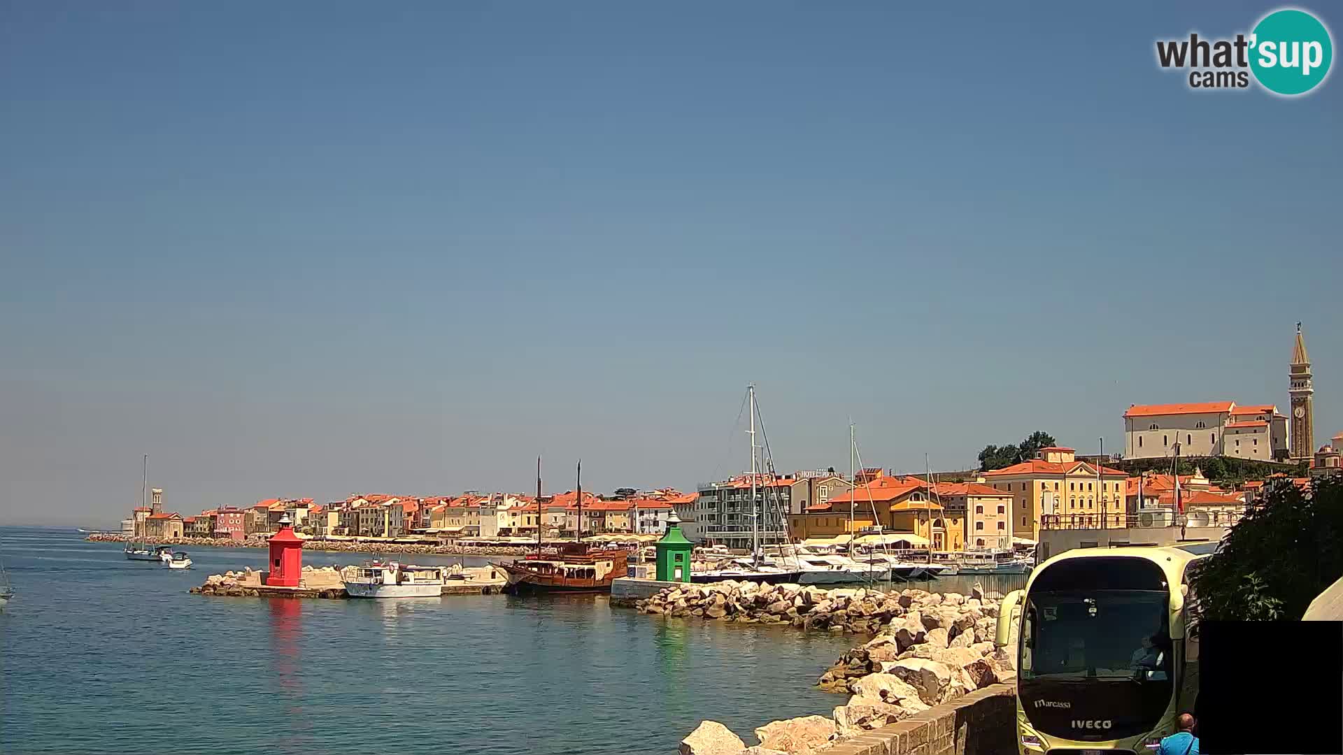 Piran – view to Punta and Mandrač