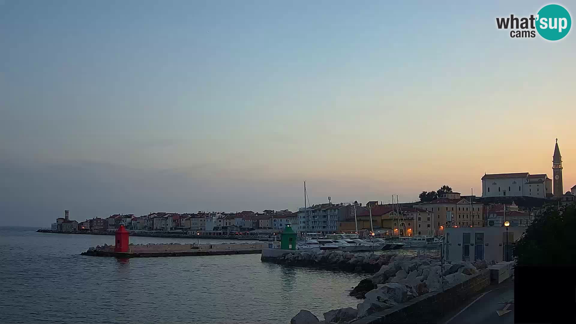 Piran – view to Punta and Mandrač