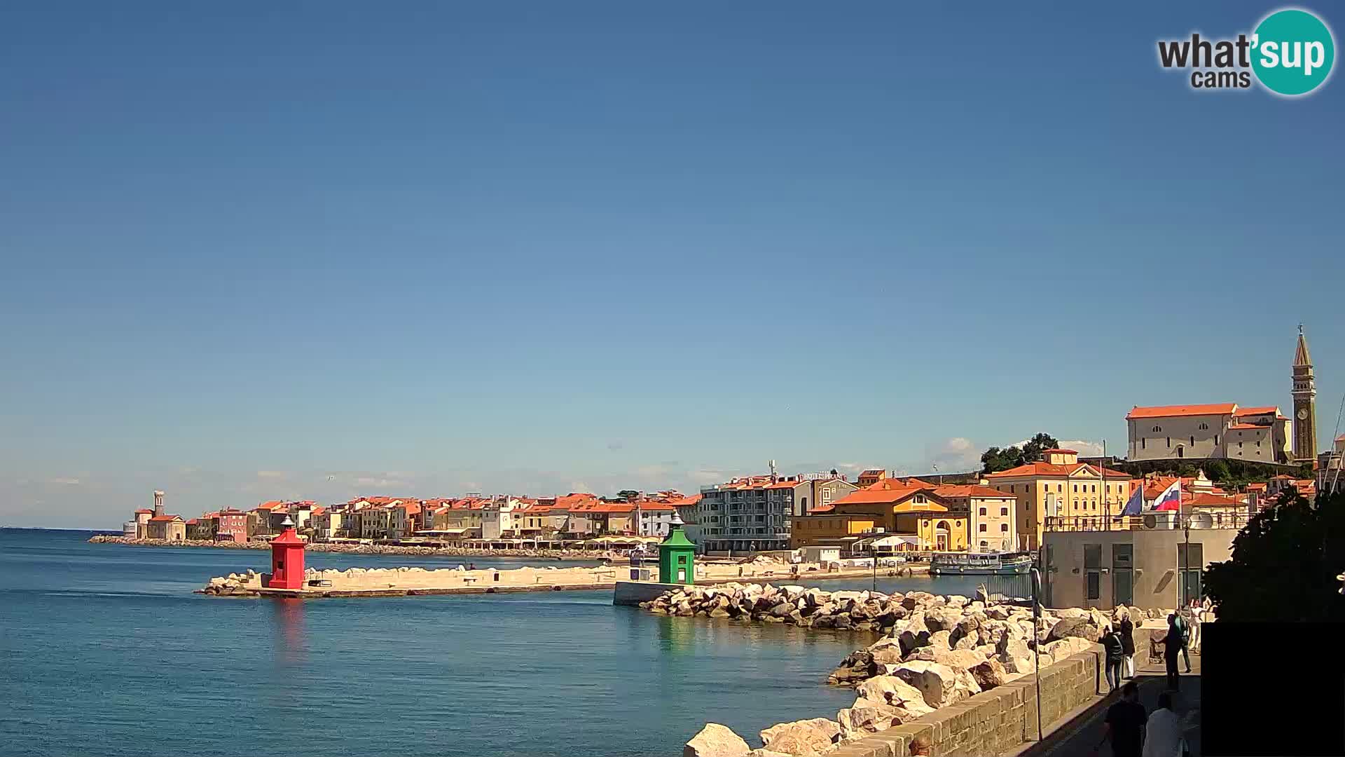 Piran – view to Punta and Mandrač