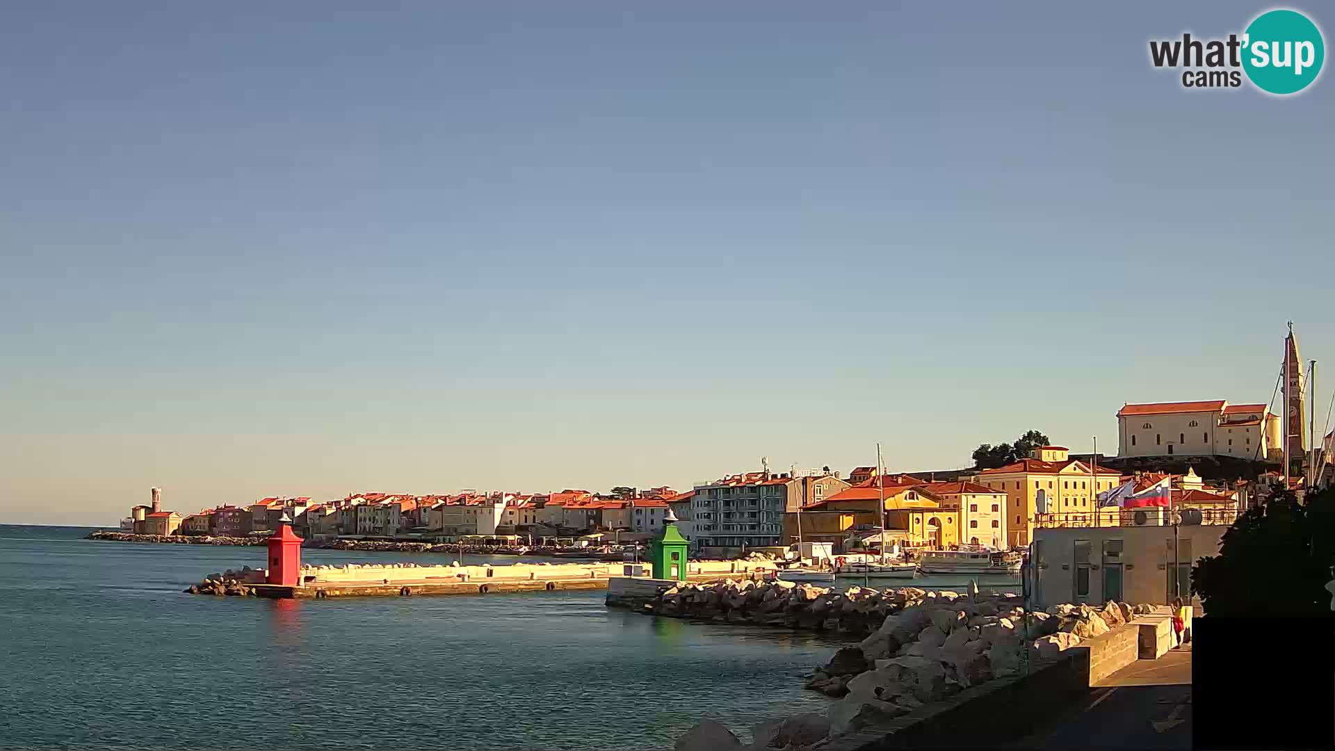 Piran – view to Punta and Mandrač