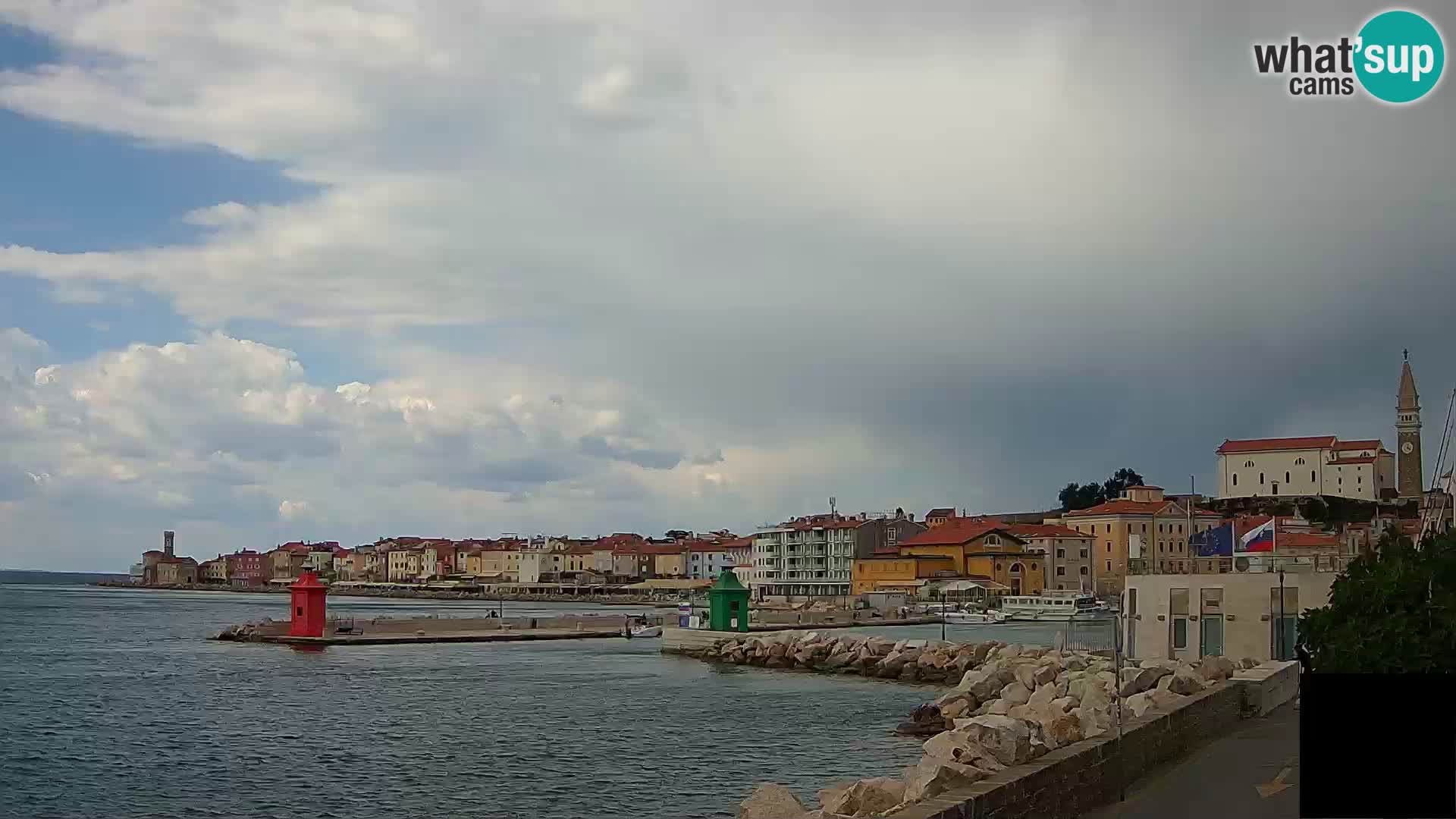 Piran – view to Punta and Mandrač