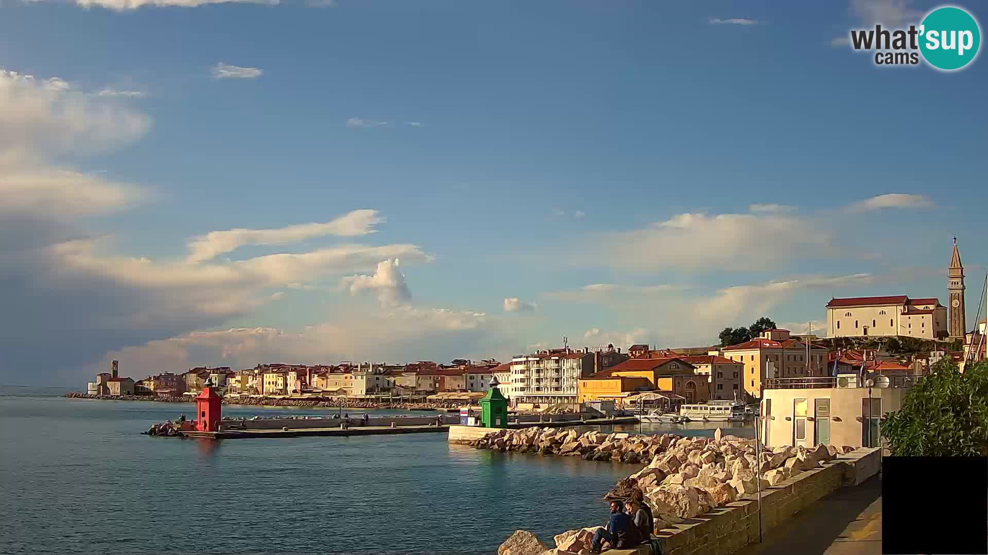 Pirano – vista verso la Punta e il “Mandrač”