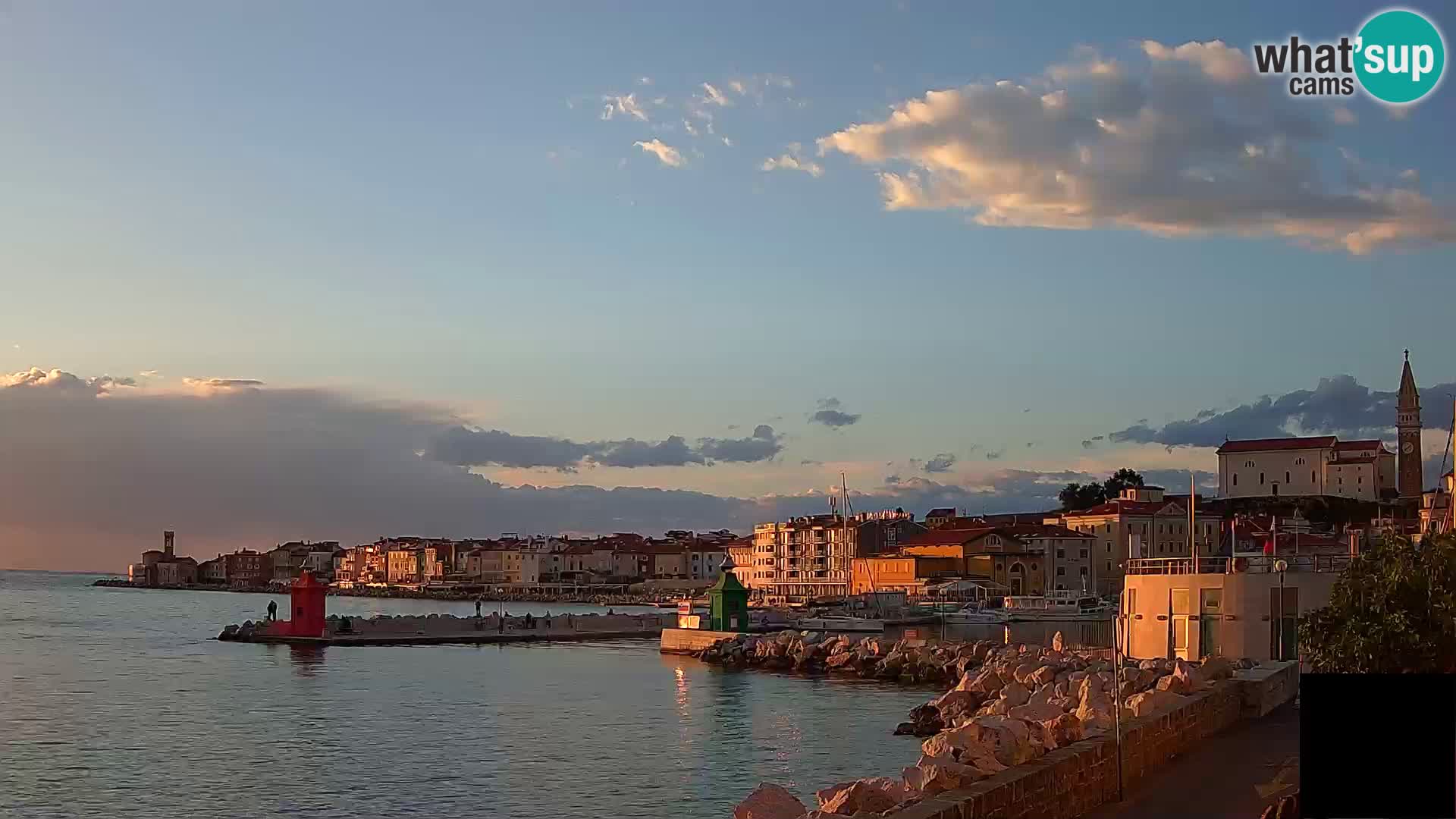 Pirano – vista verso la Punta e il “Mandrač”