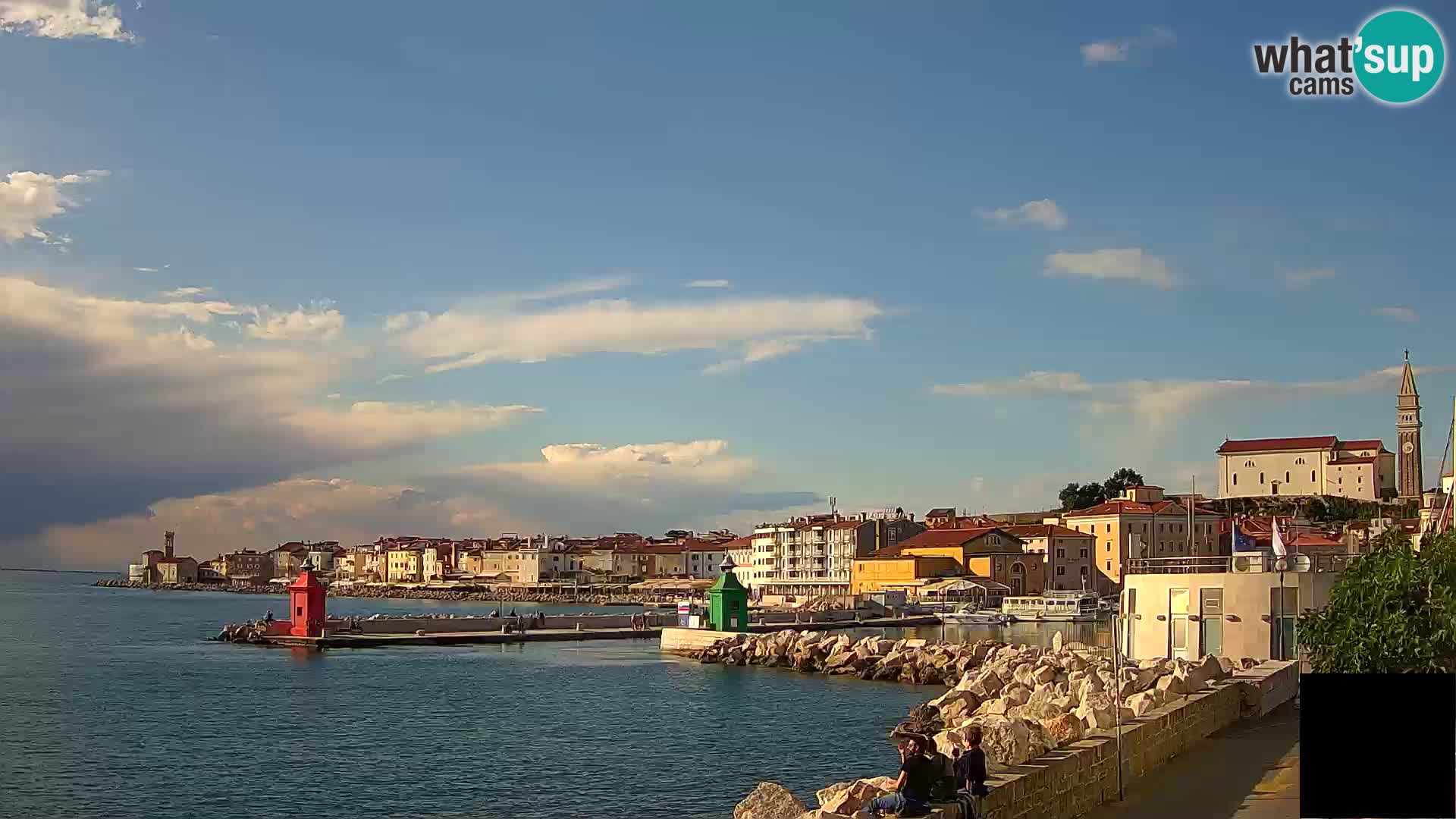 Piran – view to Punta and Mandrač